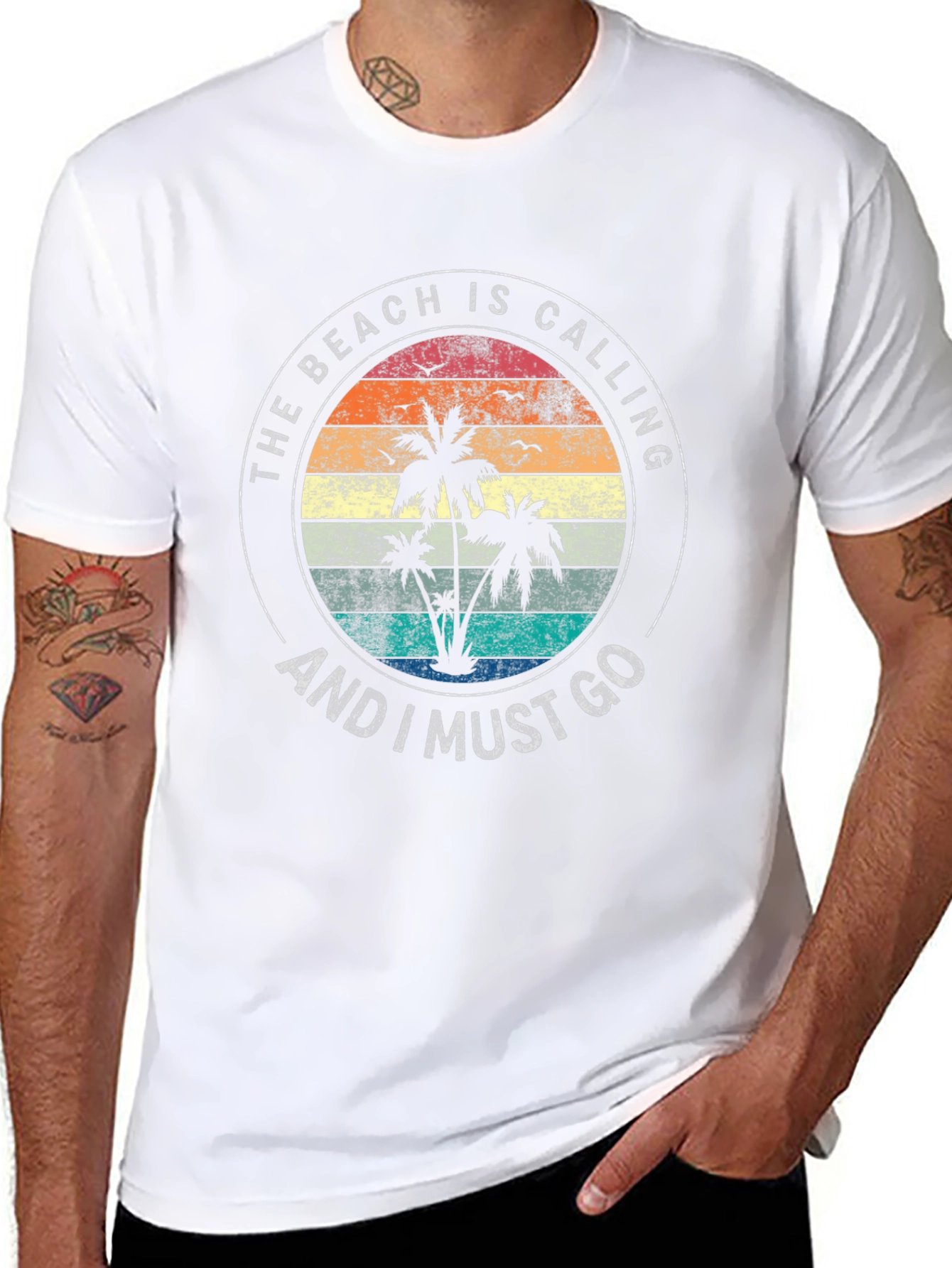 The Beach Is Calling Graphic T-Shirt