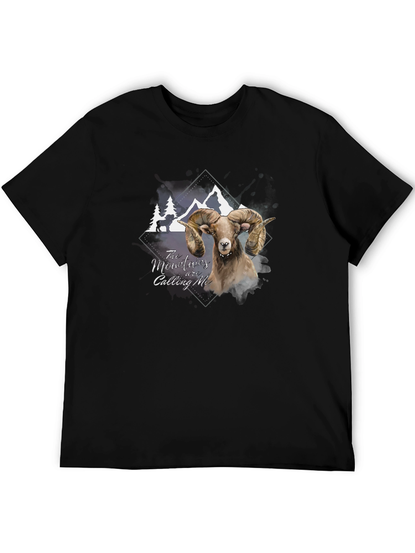 Mountains Calling Ram Graphic T-Shirt