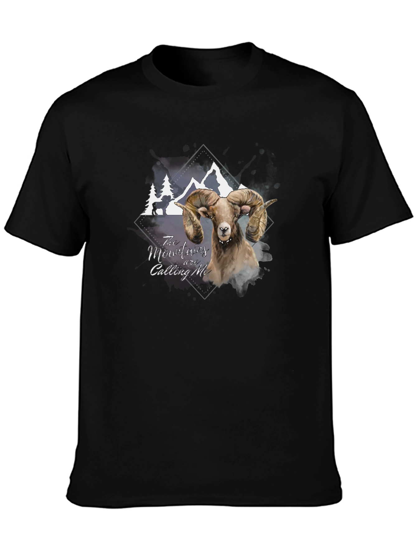 Mountains Calling Ram Graphic T-Shirt