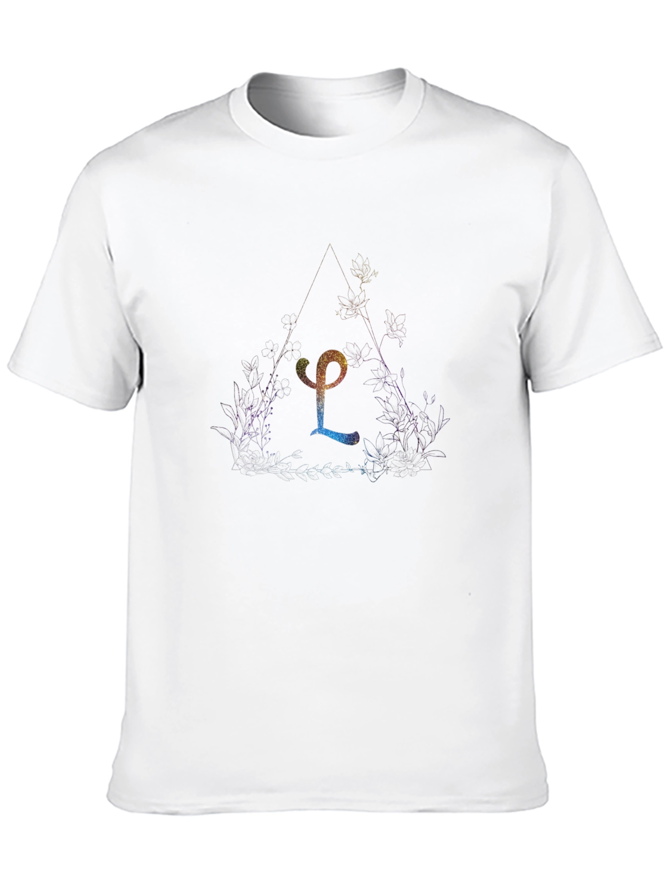 Unique Colorful Letter T-Shirt