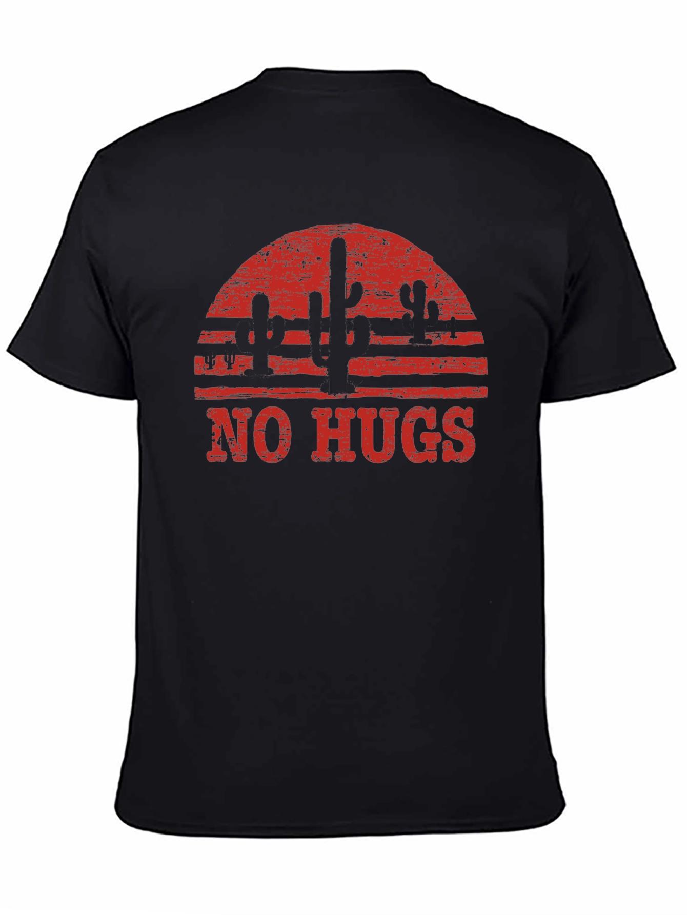 No Hugs Cactus Graphic T-Shirt - Unisex Cotton Tee
