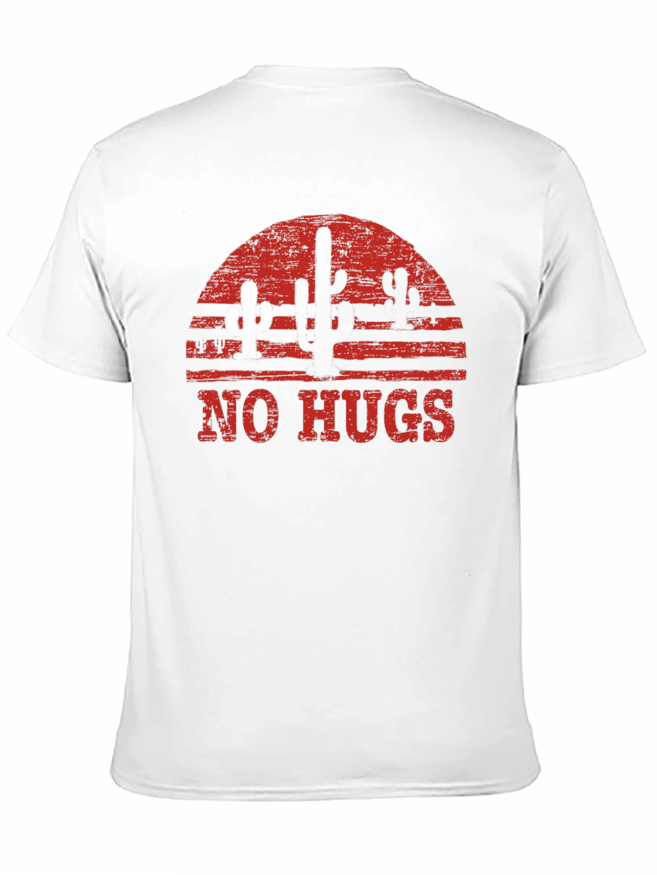 No Hugs Cactus Graphic T-Shirt - Unisex Cotton Tee