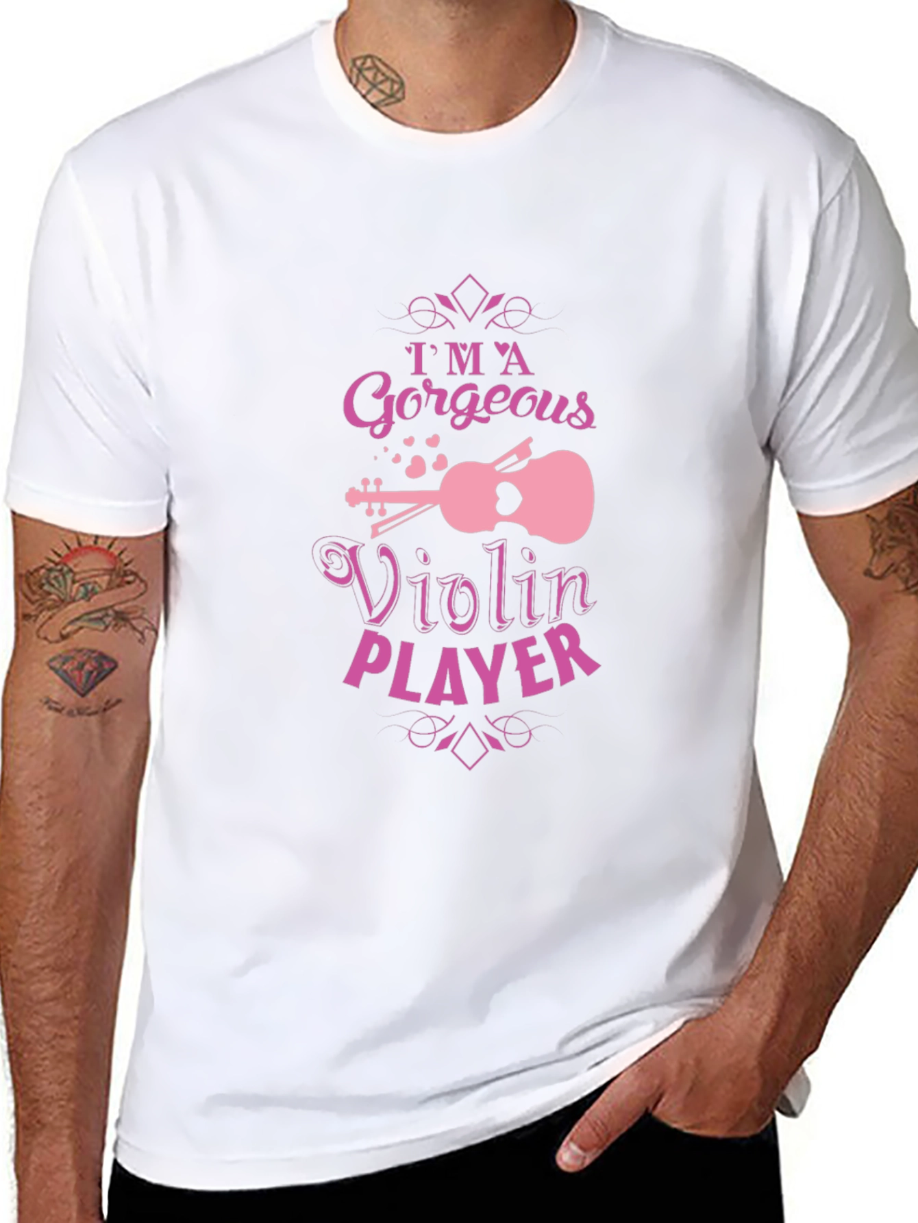 Gorgeous Violin Player Graphic T-Shirt