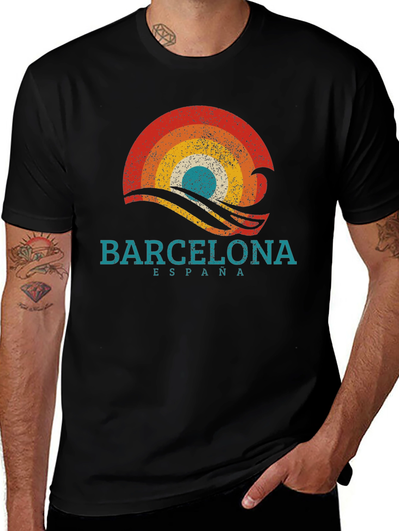 Barcelona Retro T-Shirt - Spain Souvenir Tee