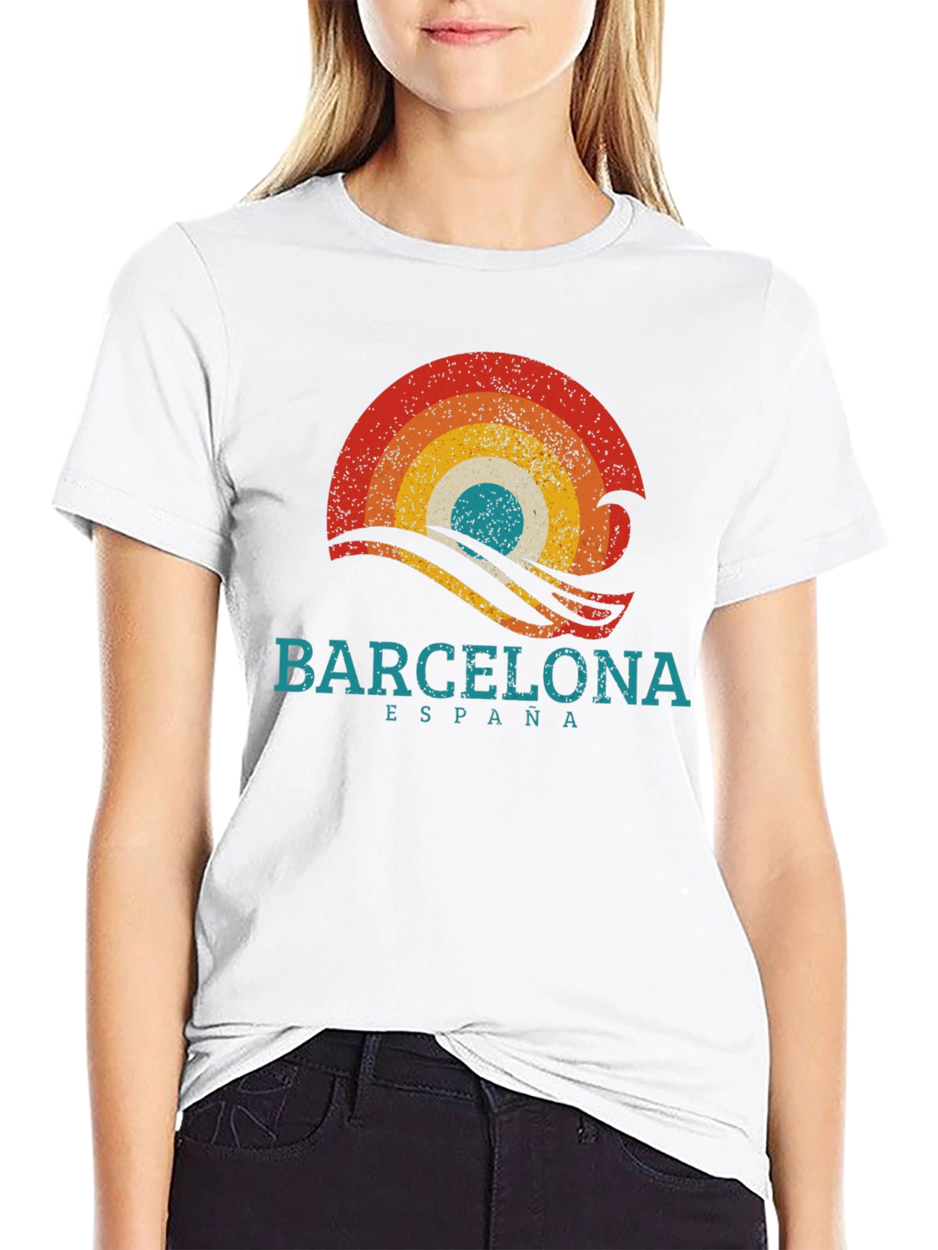 Barcelona Retro T-Shirt - Spain Souvenir Tee