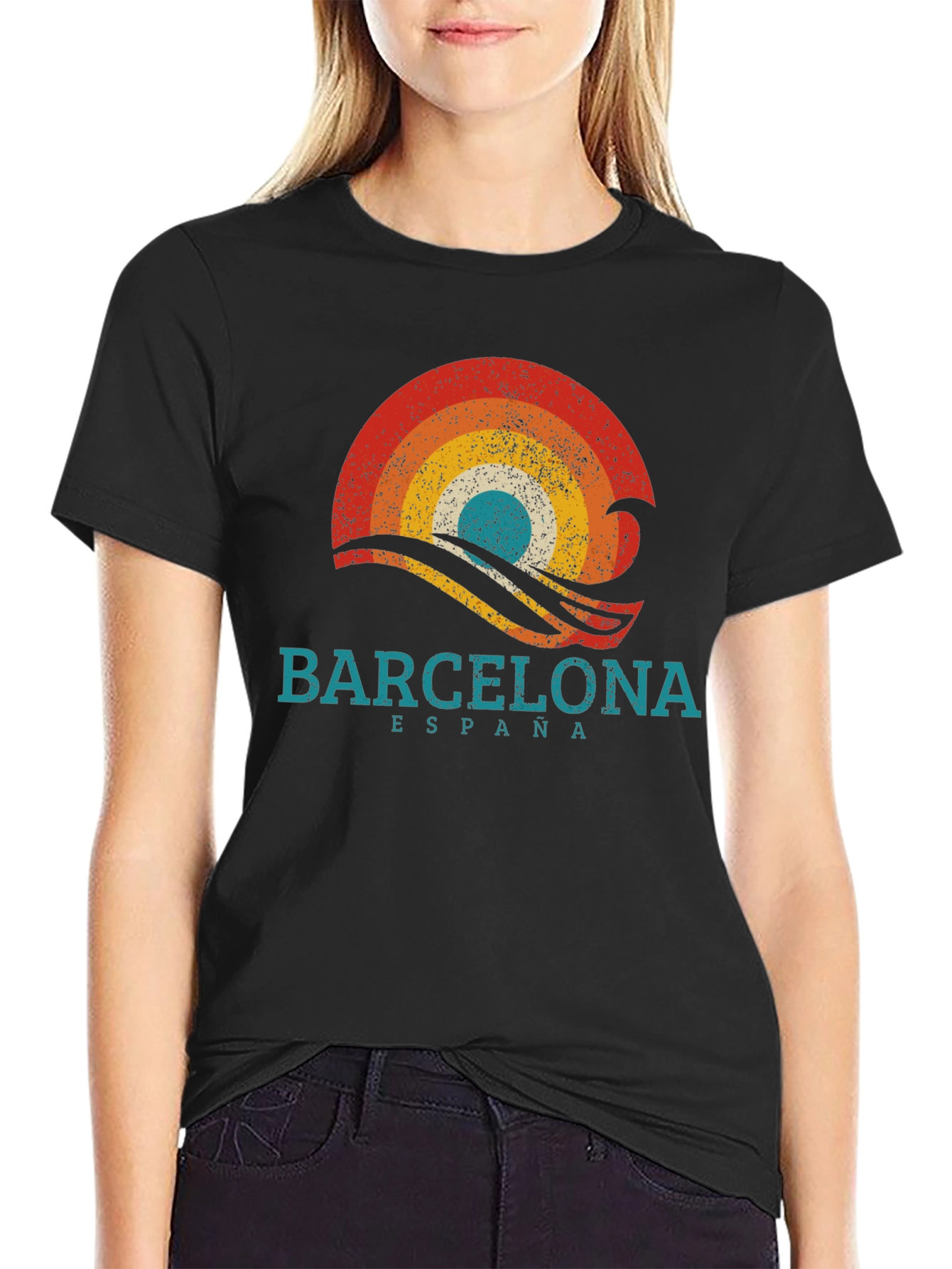 Barcelona Retro T-Shirt - Spain Souvenir Tee