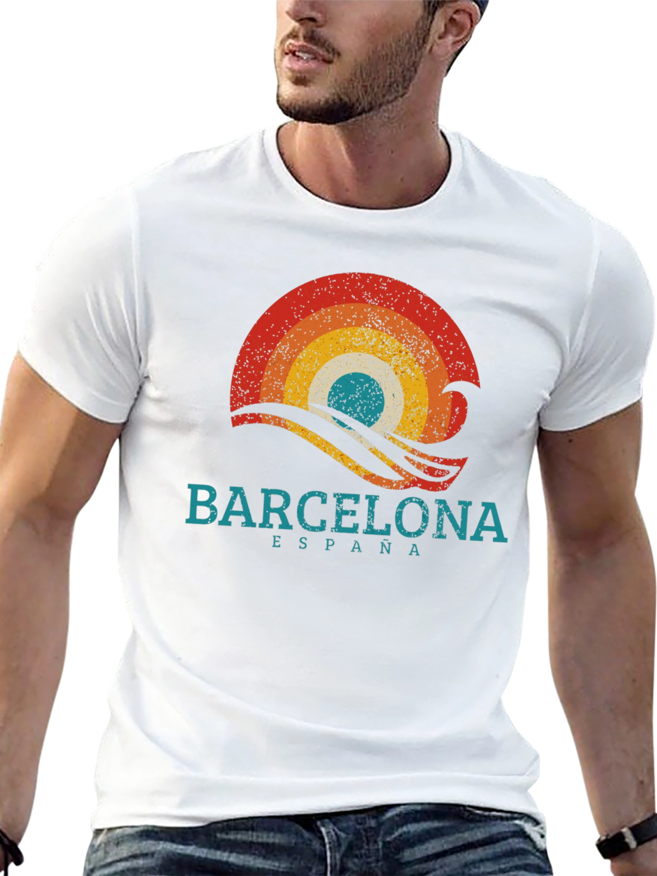 Barcelona Retro T-Shirt - Spain Souvenir Tee