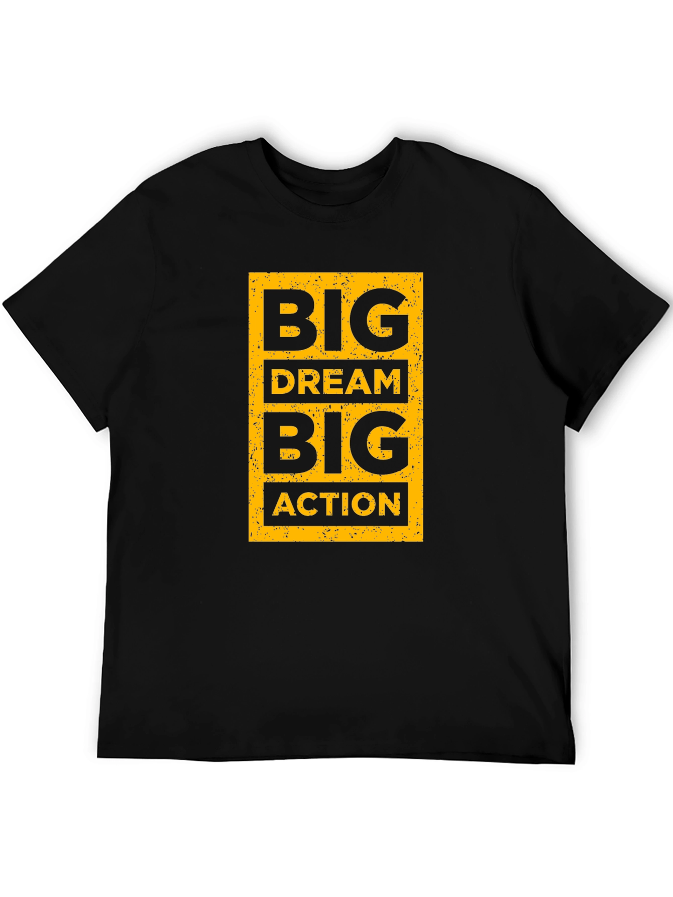 Big Dream Big Action Black Graphic Tee