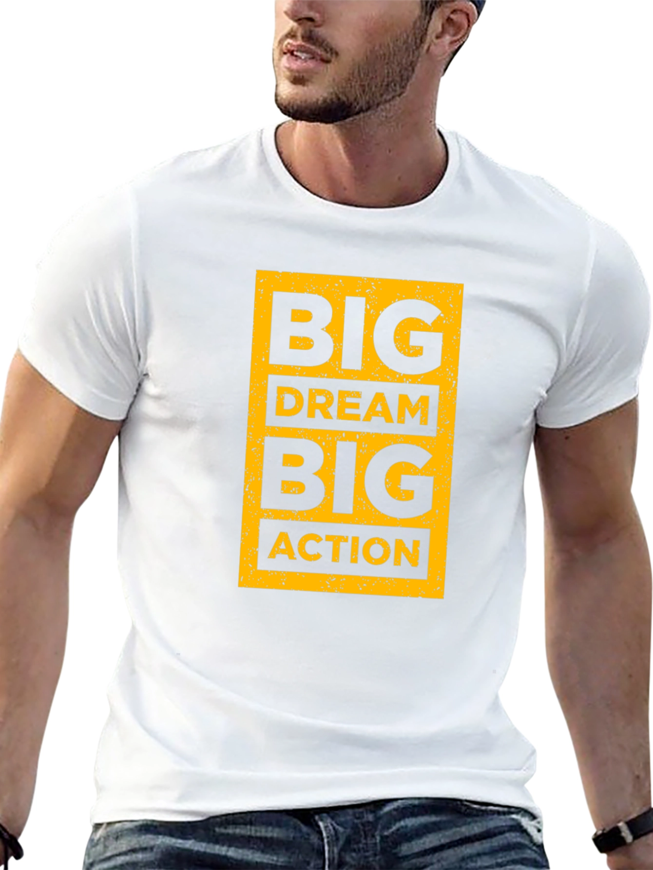 Big Dream Big Action Black Graphic Tee