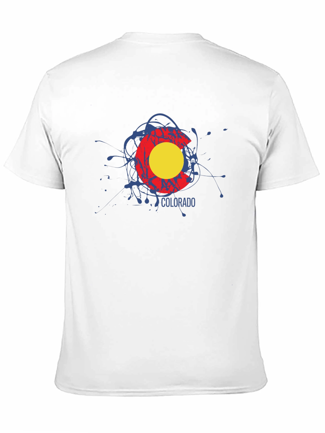 Colorado Flag Splatter T-Shirt