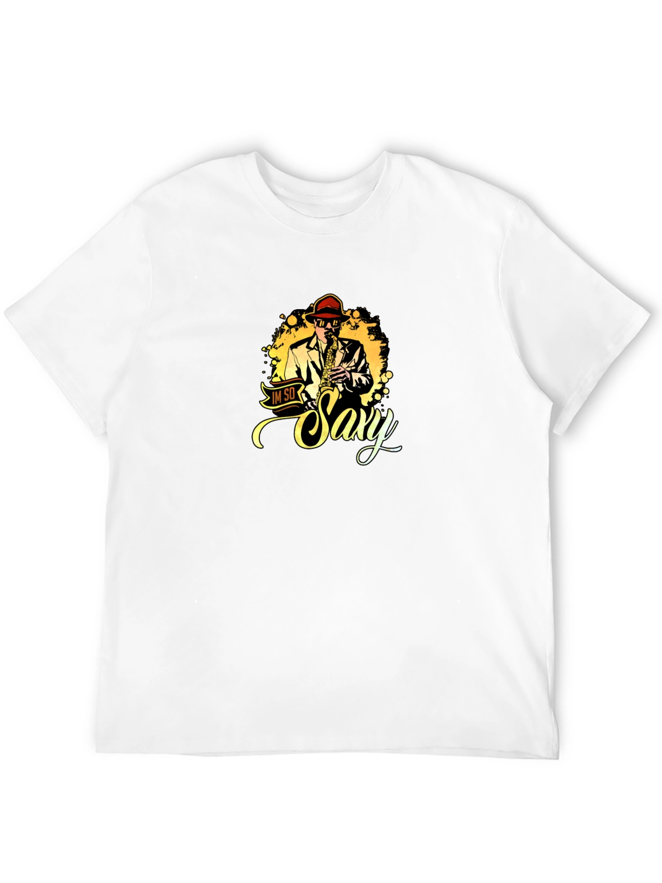 Im So Saxy T-Shirt Black Cotton Graphic Tee