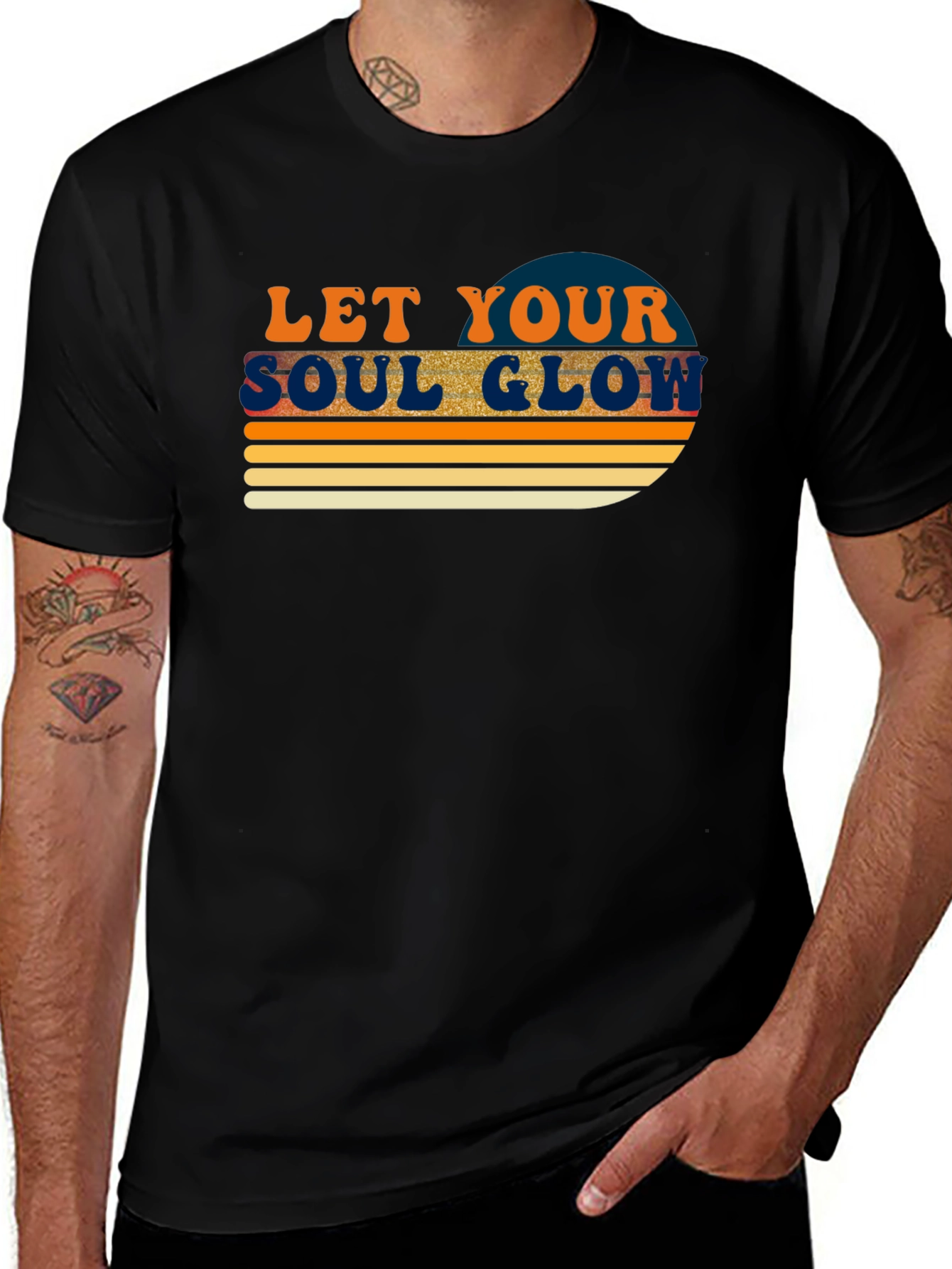 Let Your Soul Glow Retro Graphic Tee