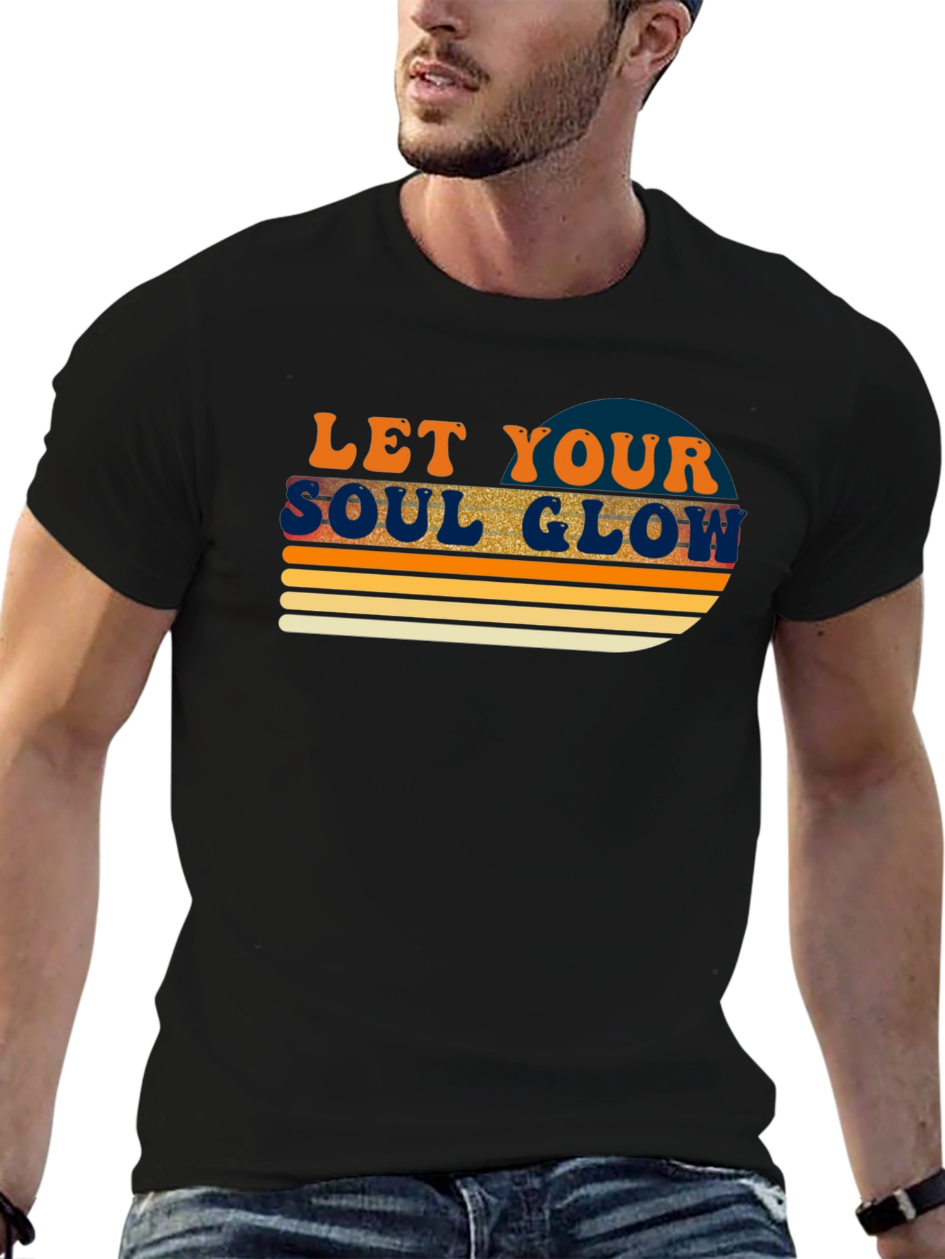 Let Your Soul Glow Retro Graphic Tee