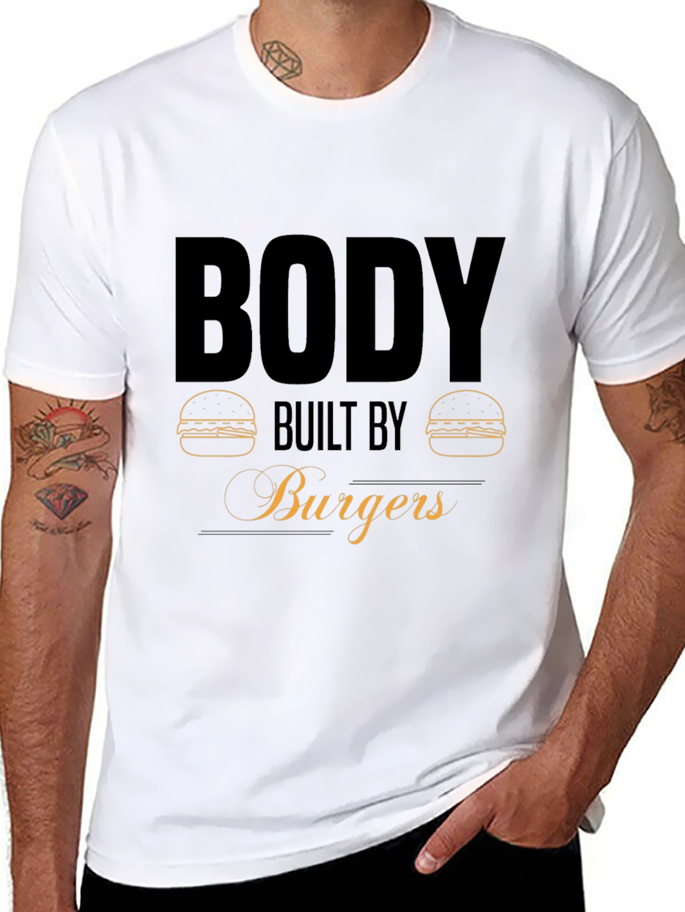 Body Built by Burgers Graphic T-Shirt