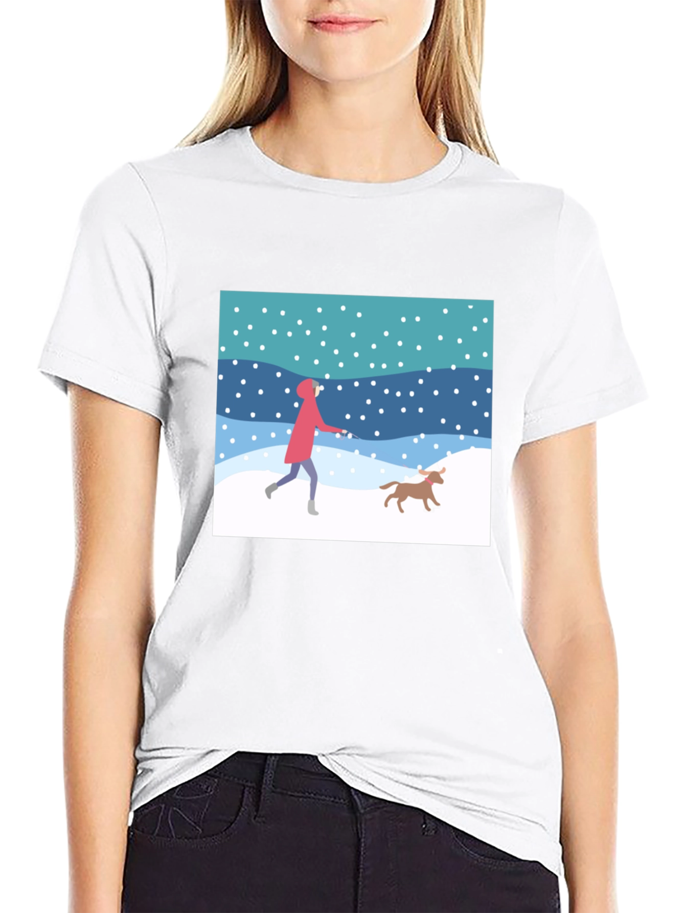 Winter Walk T-Shirt - Black