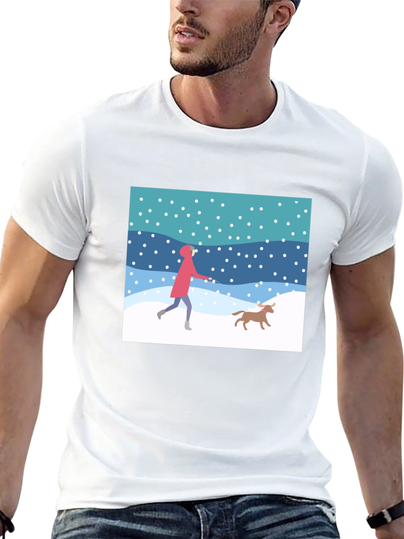 Winter Walk T-Shirt - Black
