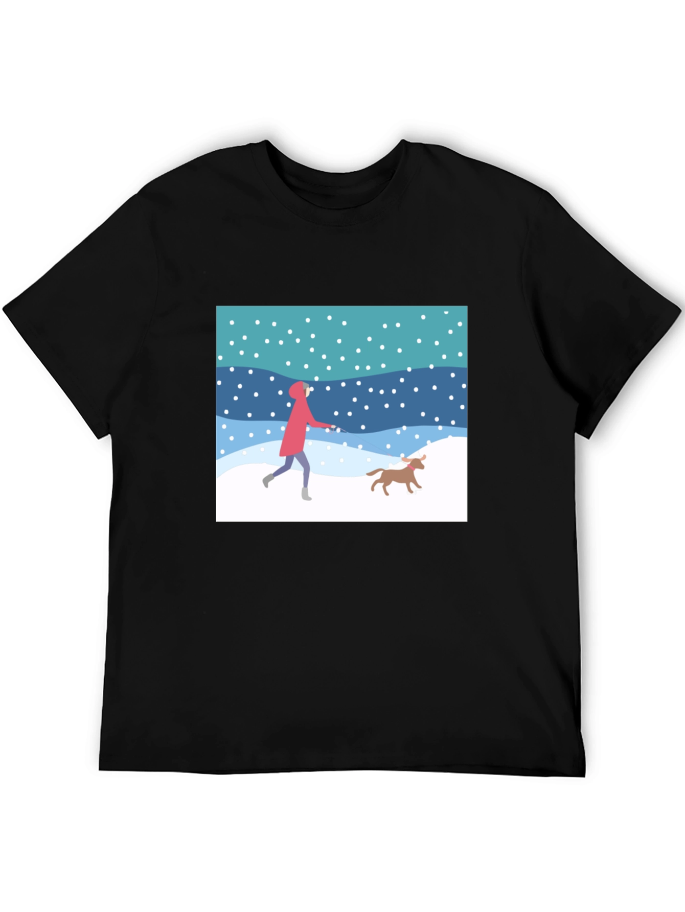 Winter Walk T-Shirt - Black