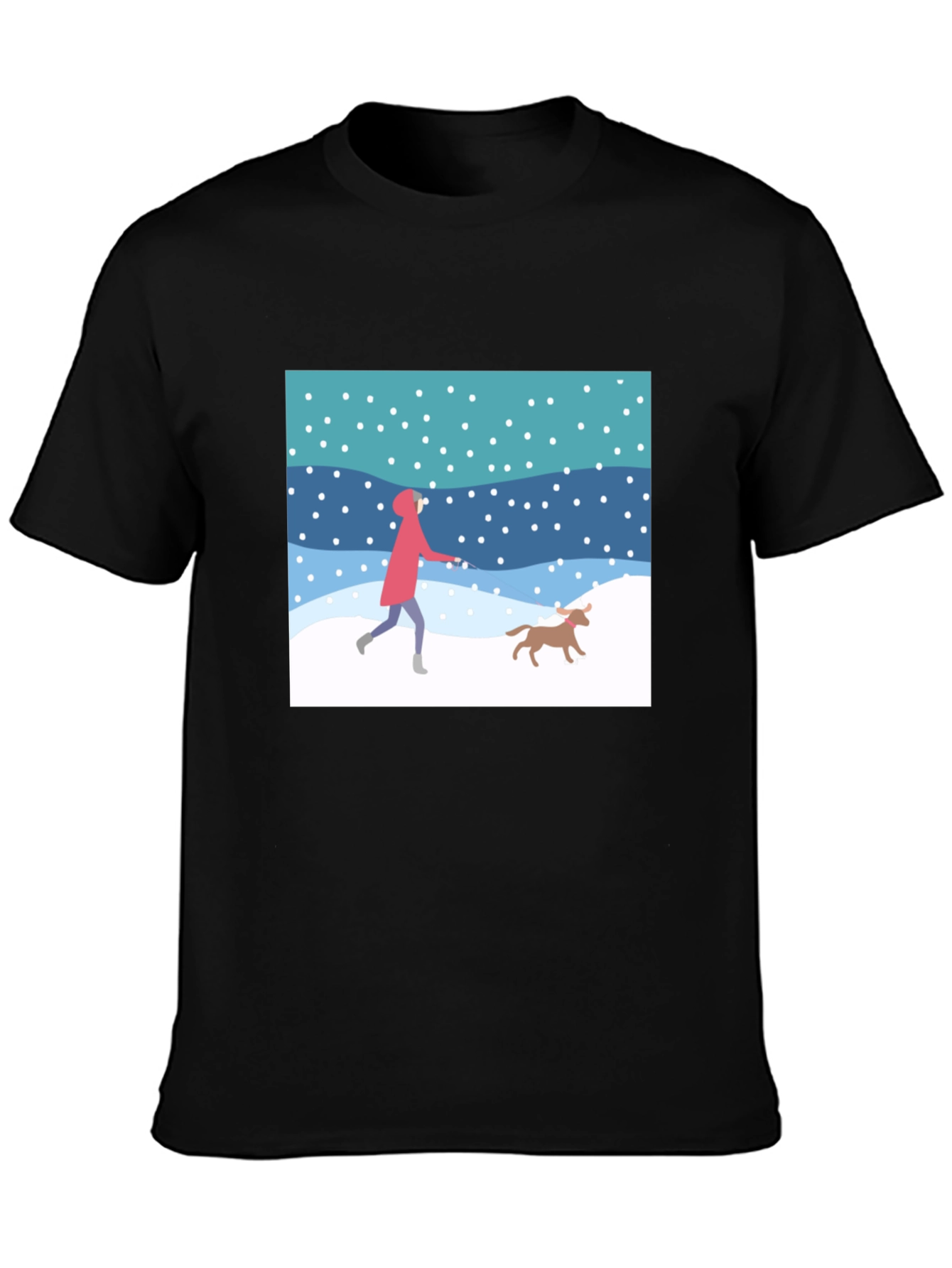 Winter Walk T-Shirt - Black