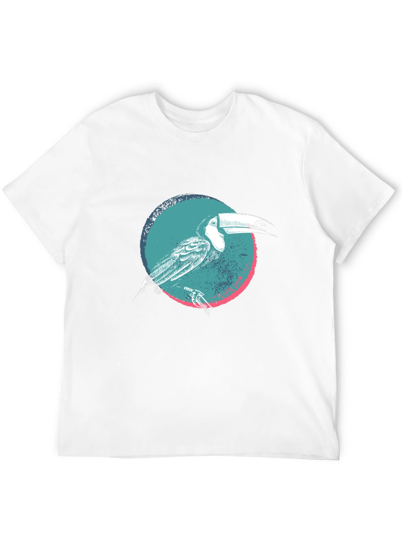 Toucan Graphic Print Black T-Shirt