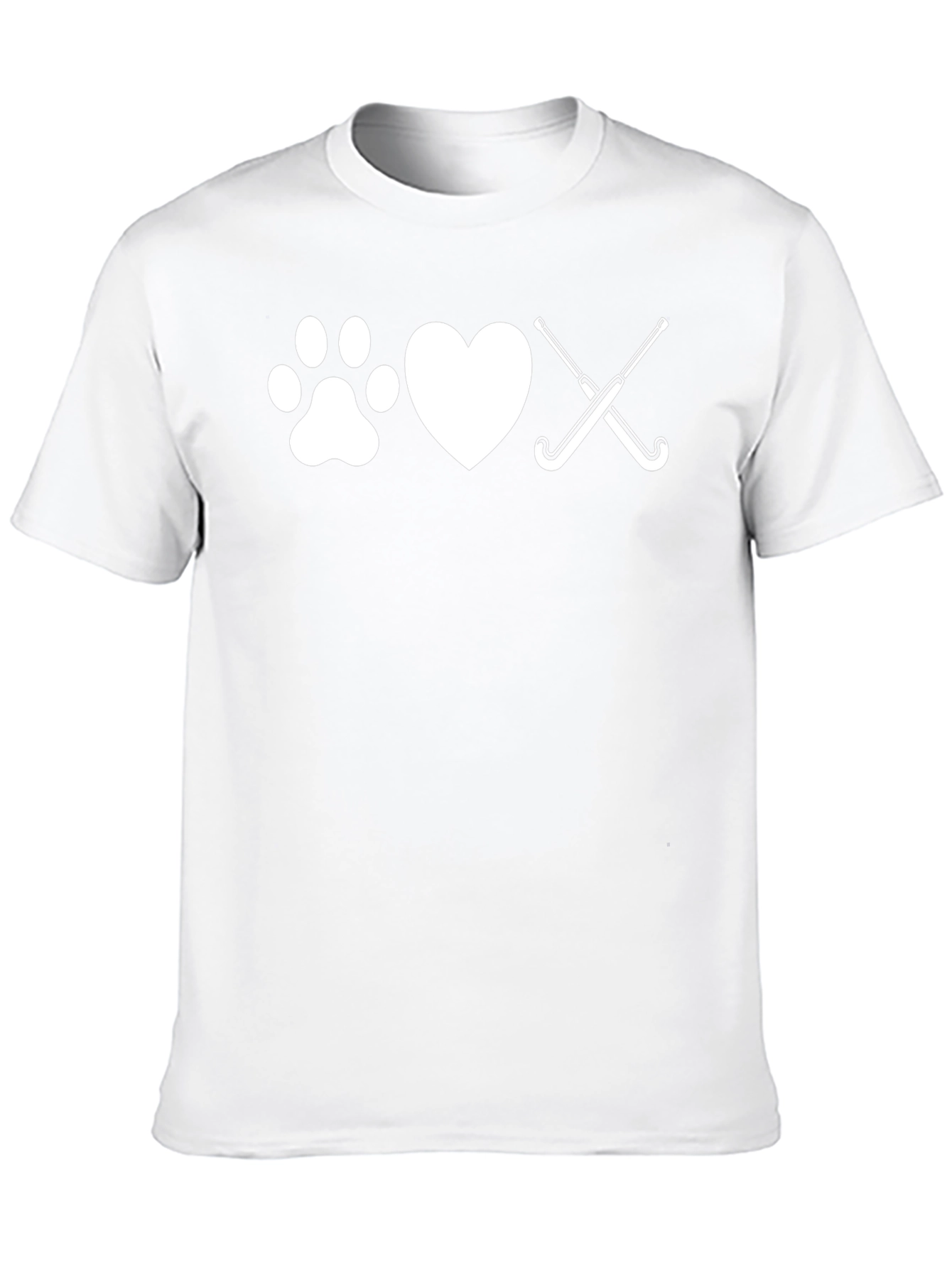 Paw Heart Hockey Graphic Tee - Unisex T-Shirt