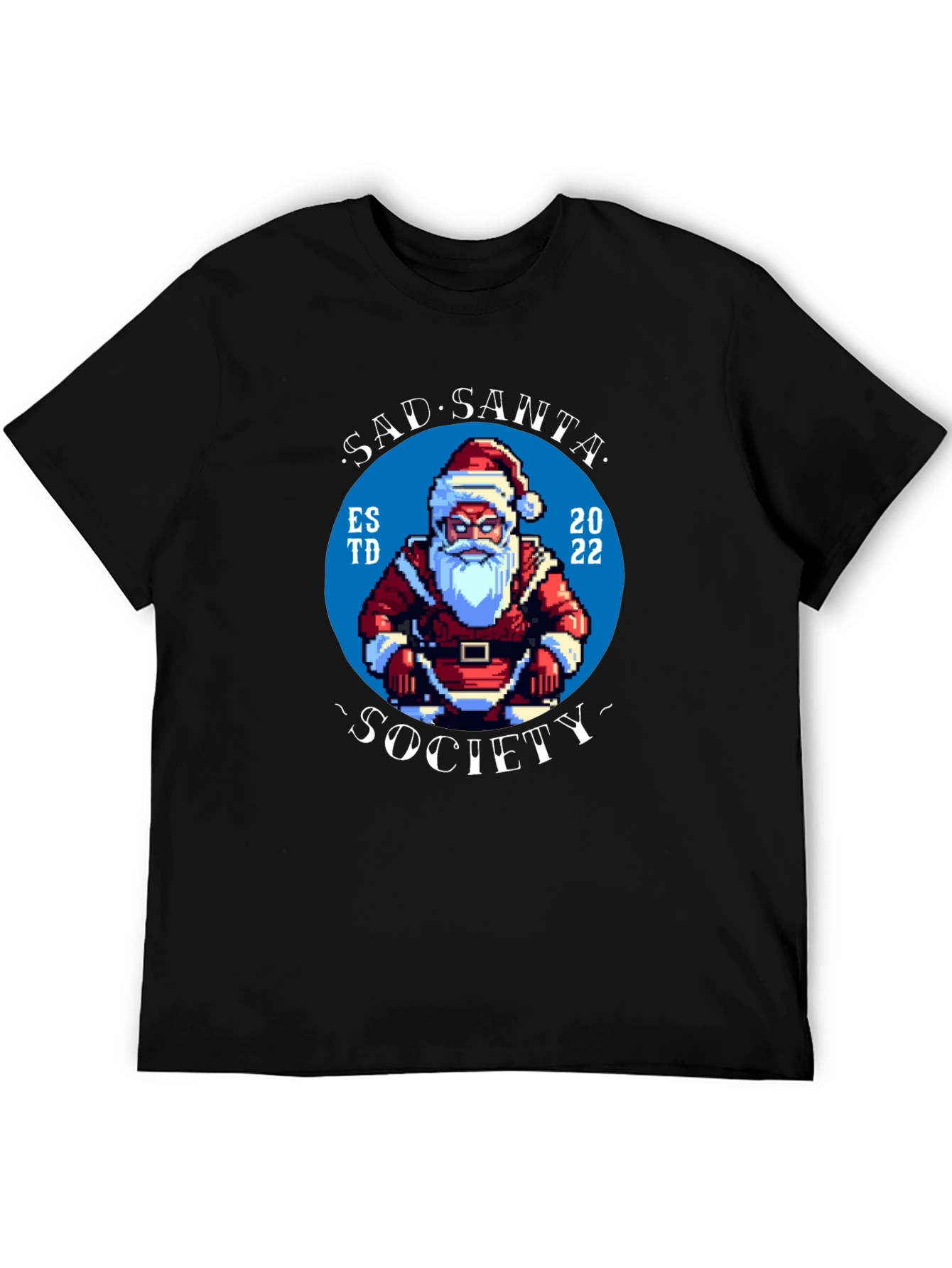 Sad Santa Society Black T-Shirt - Est. 2022