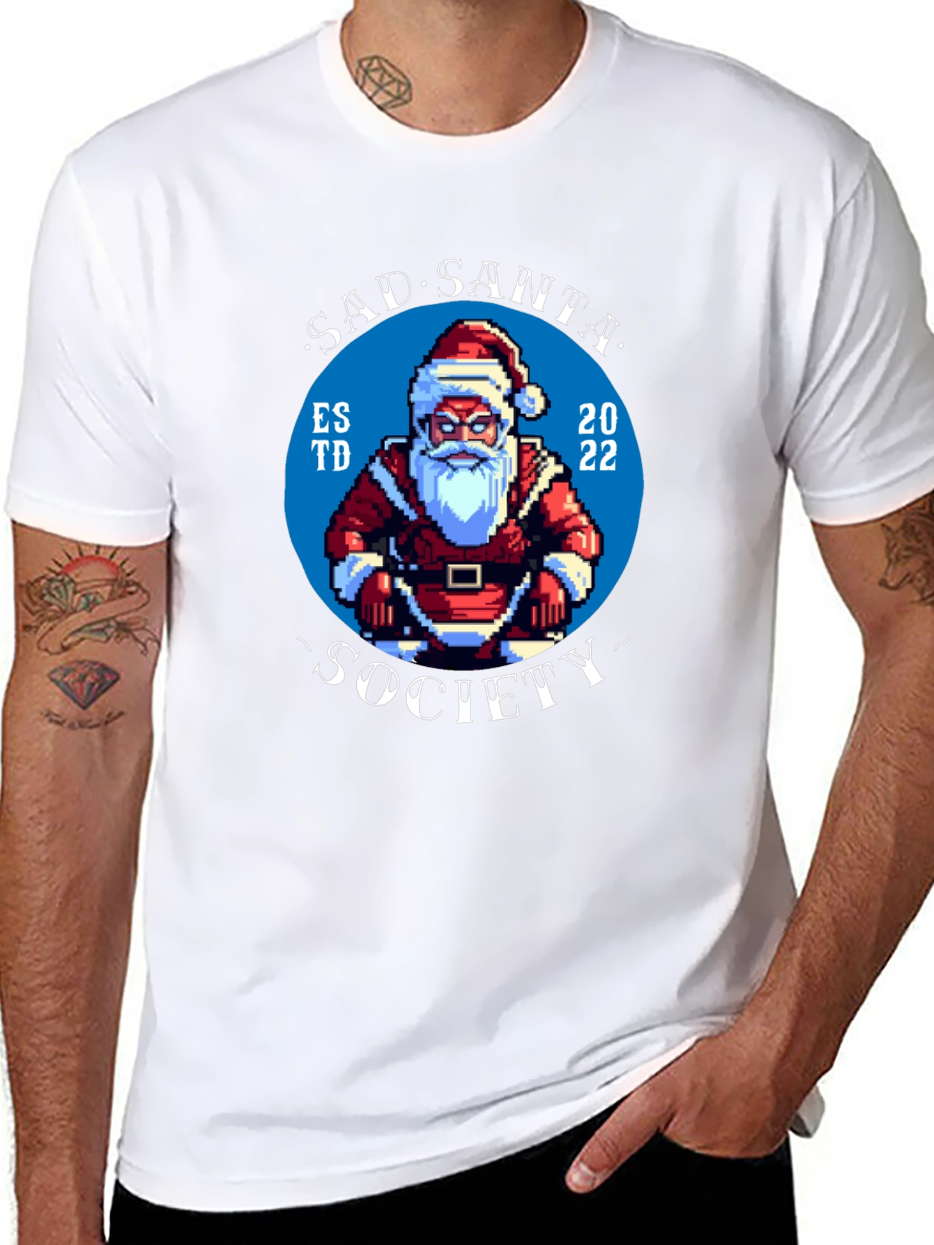 Sad Santa Society Black T-Shirt - Est. 2022