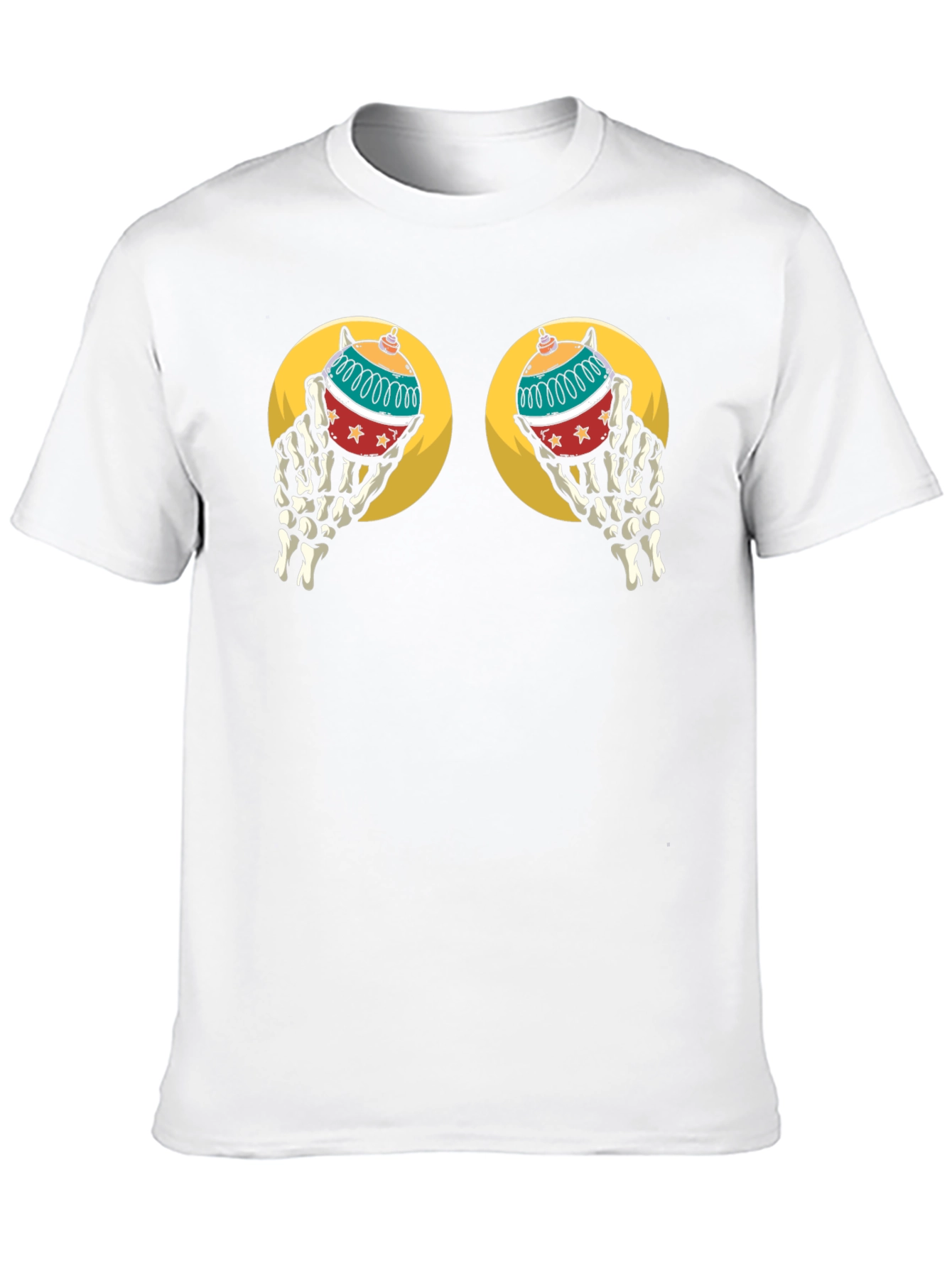 Skeleton Hand Christmas Ornament T-Shirt