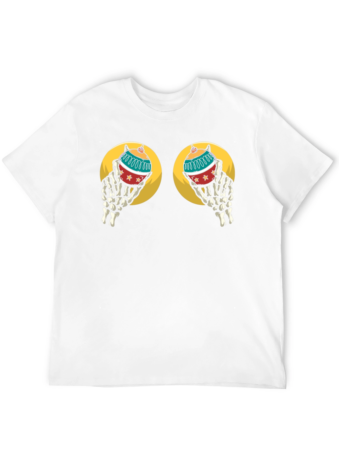 Skeleton Hand Christmas Ornament T-Shirt