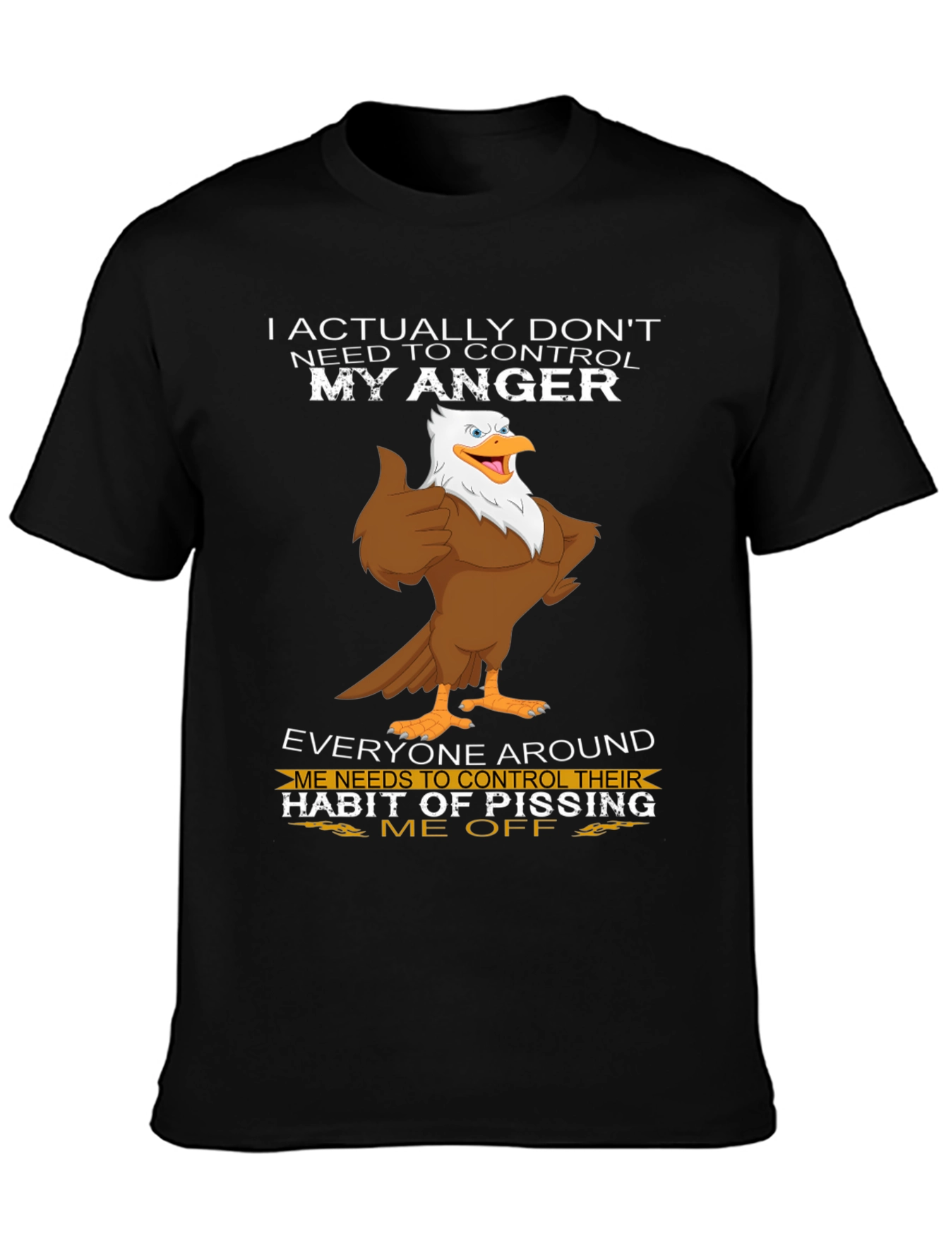 Funny Angry Eagle Graphic Tee