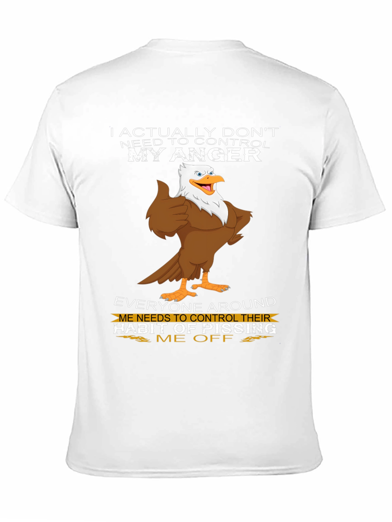 Funny Angry Eagle Graphic Tee
