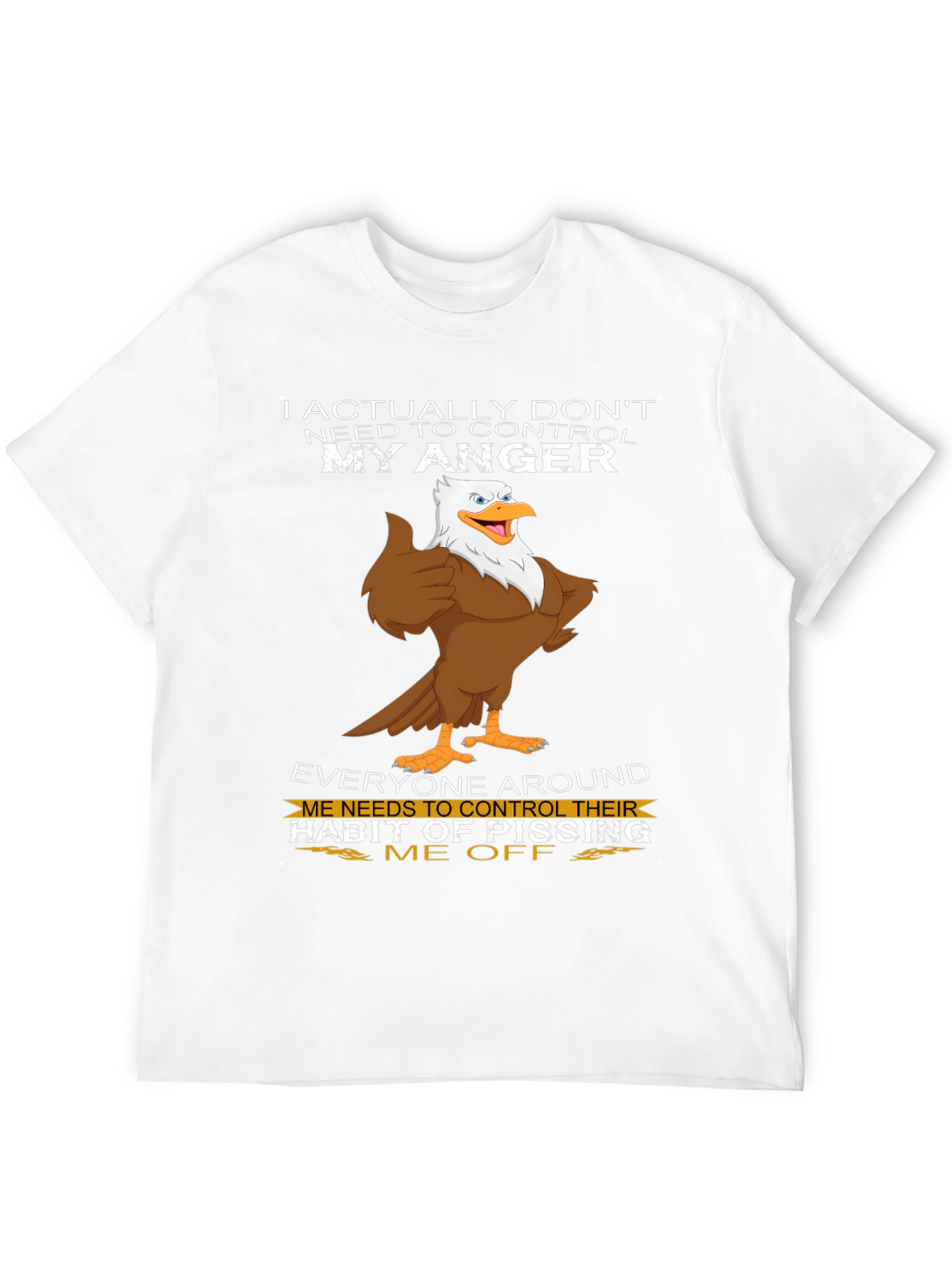 Funny Angry Eagle Graphic Tee
