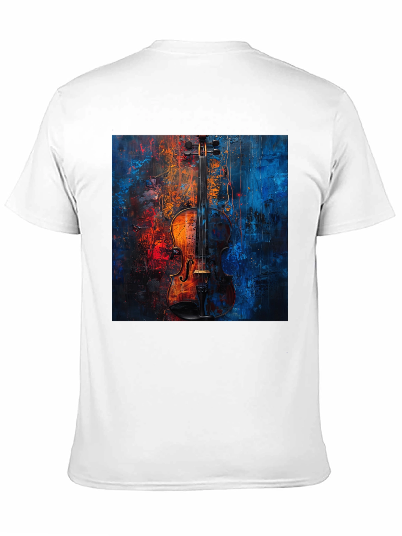 Violin Art Graphic Tee - Musical Expression