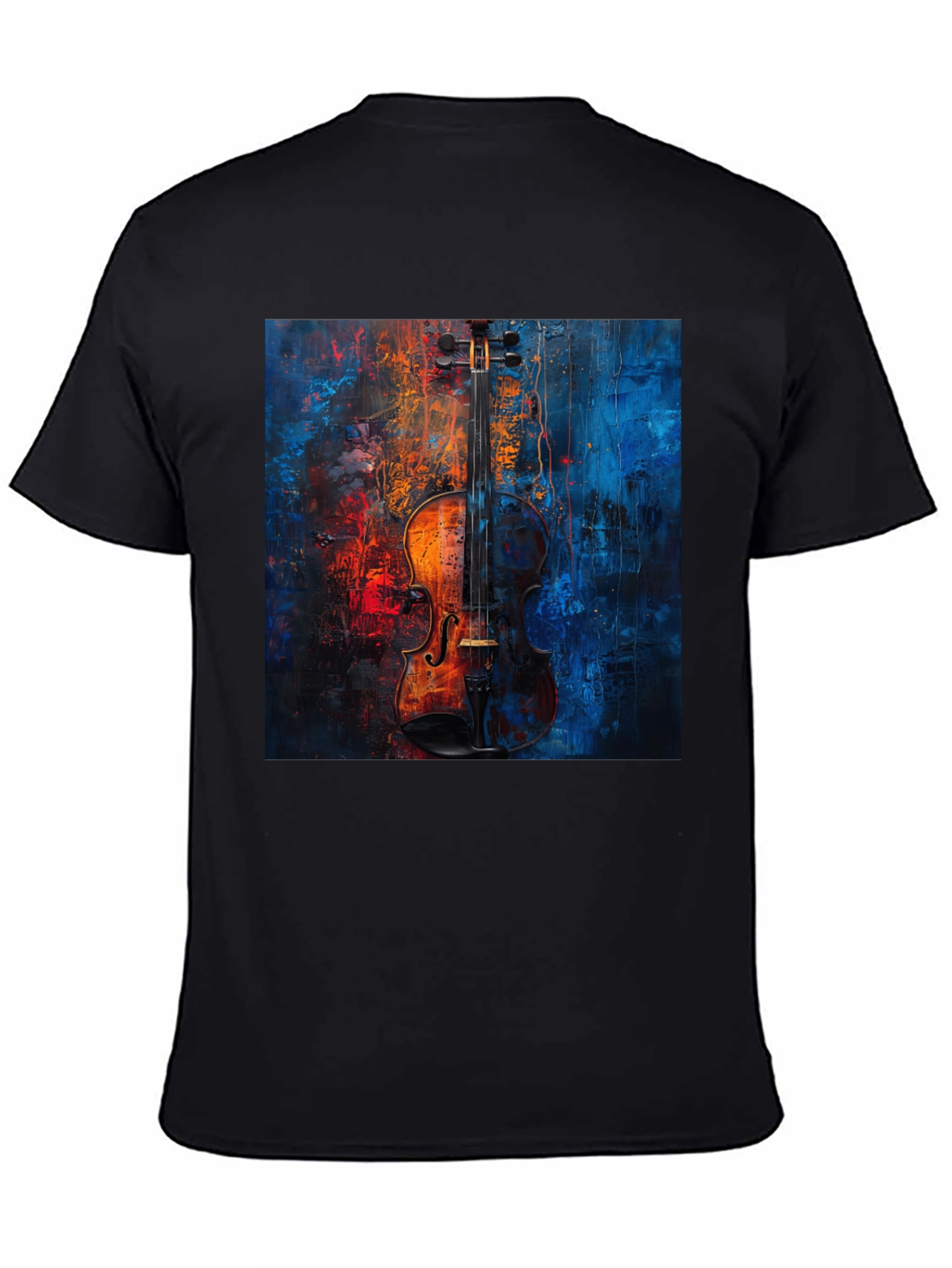 Violin Art Graphic Tee - Musical Expression
