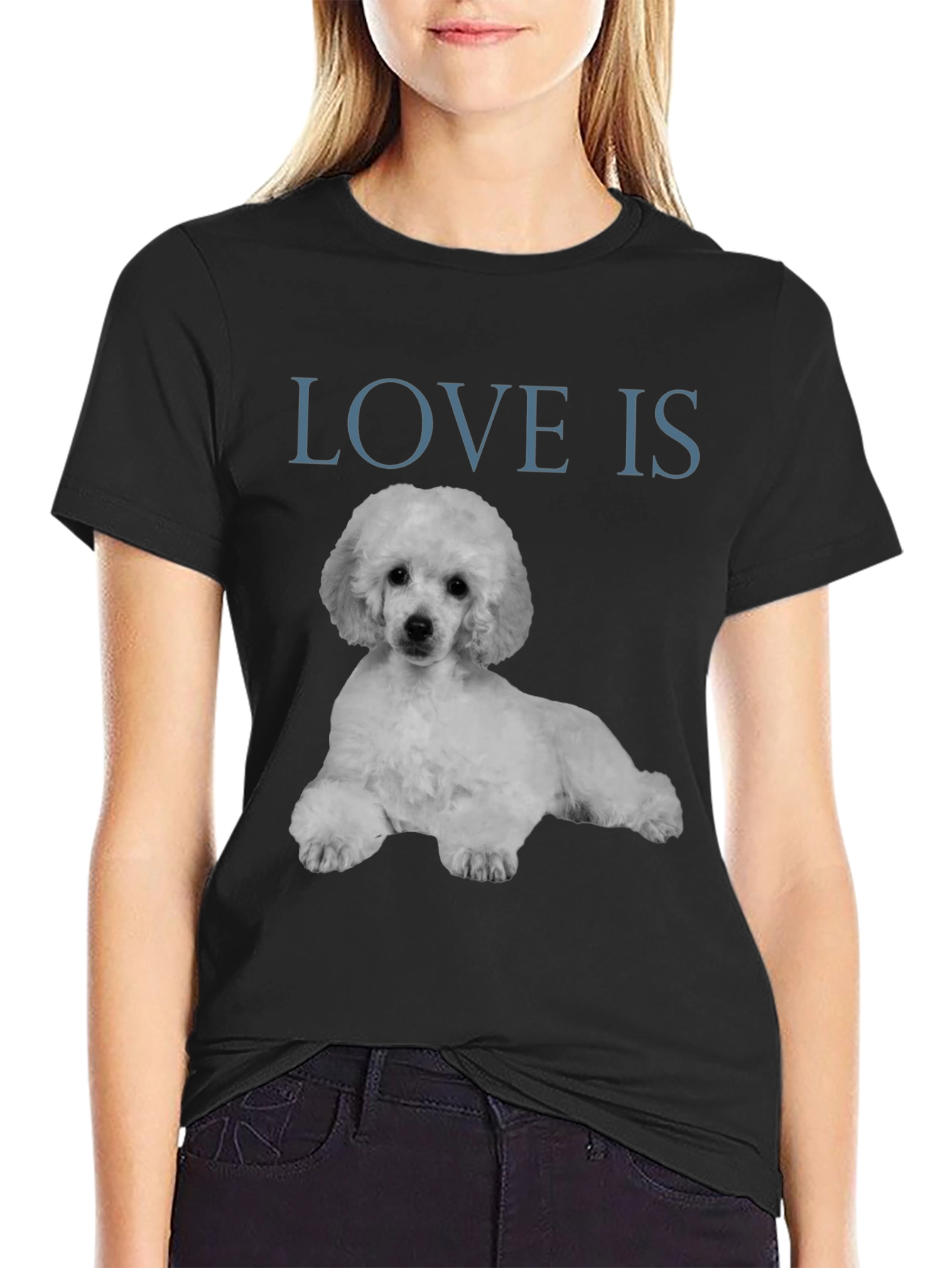 Love Is Poodle T-Shirt - Stylish Graphic Tee