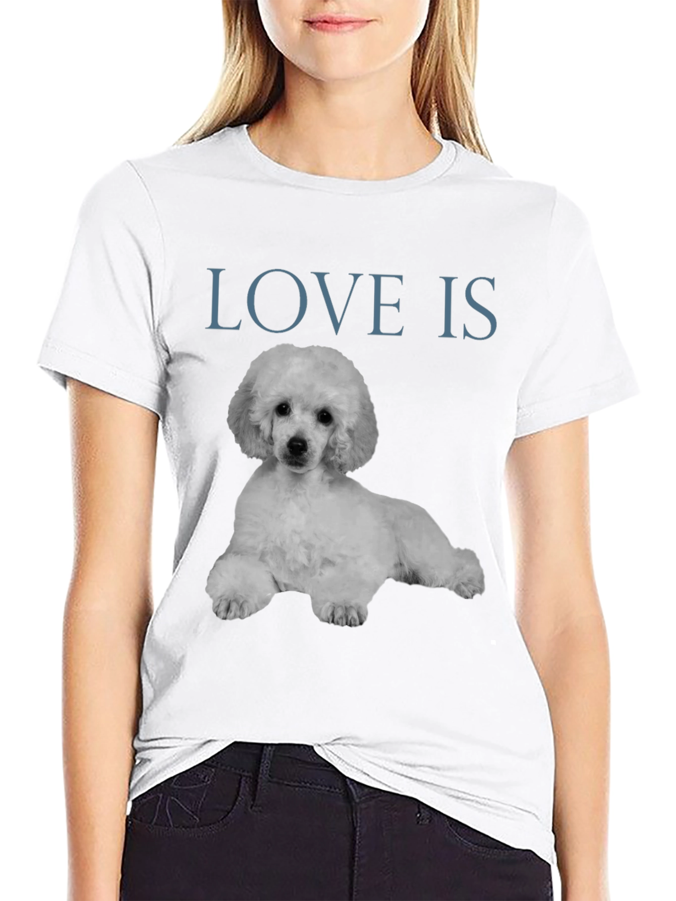 Love Is Poodle T-Shirt - Stylish Graphic Tee