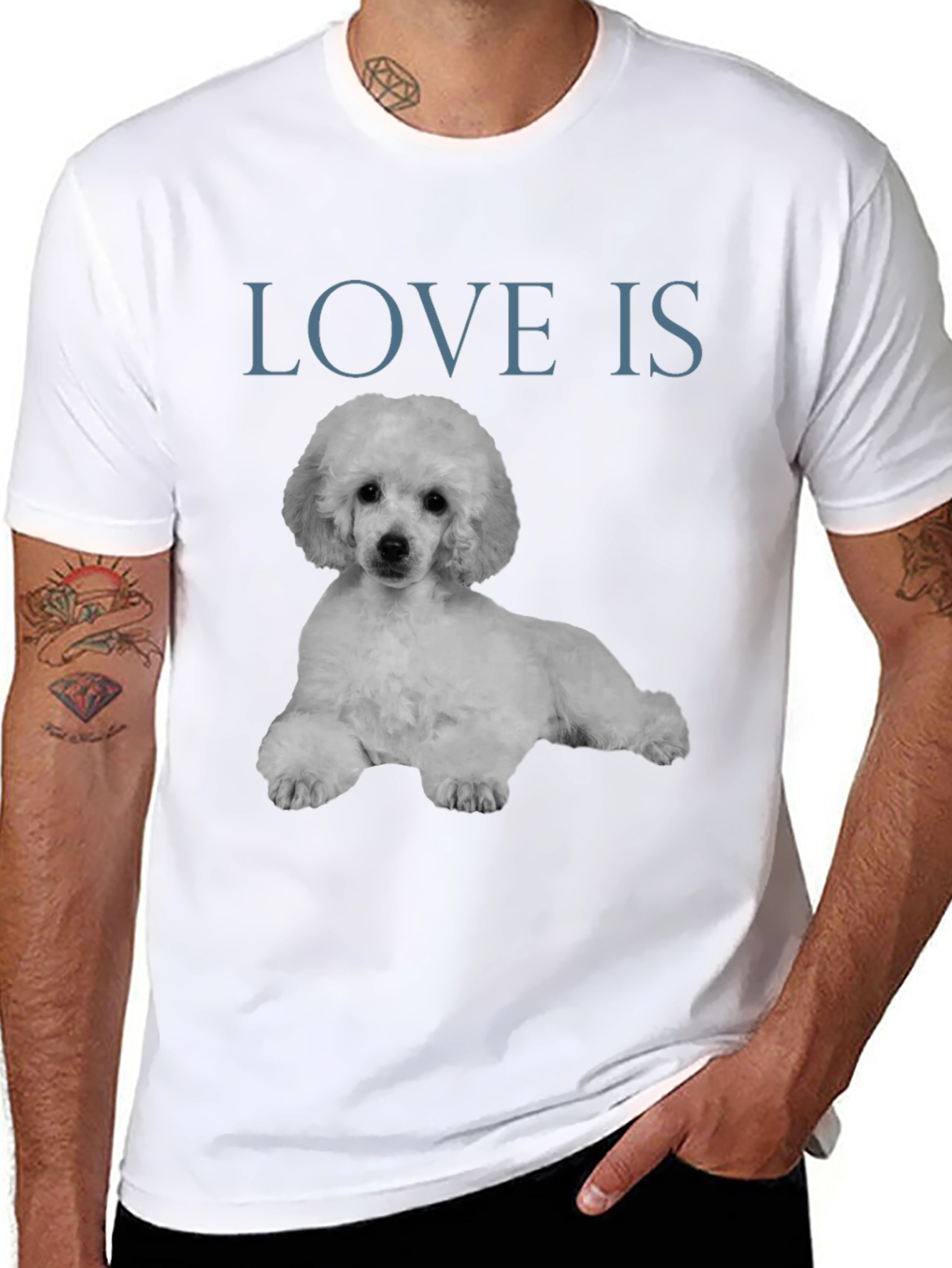 Love Is Poodle T-Shirt - Stylish Graphic Tee