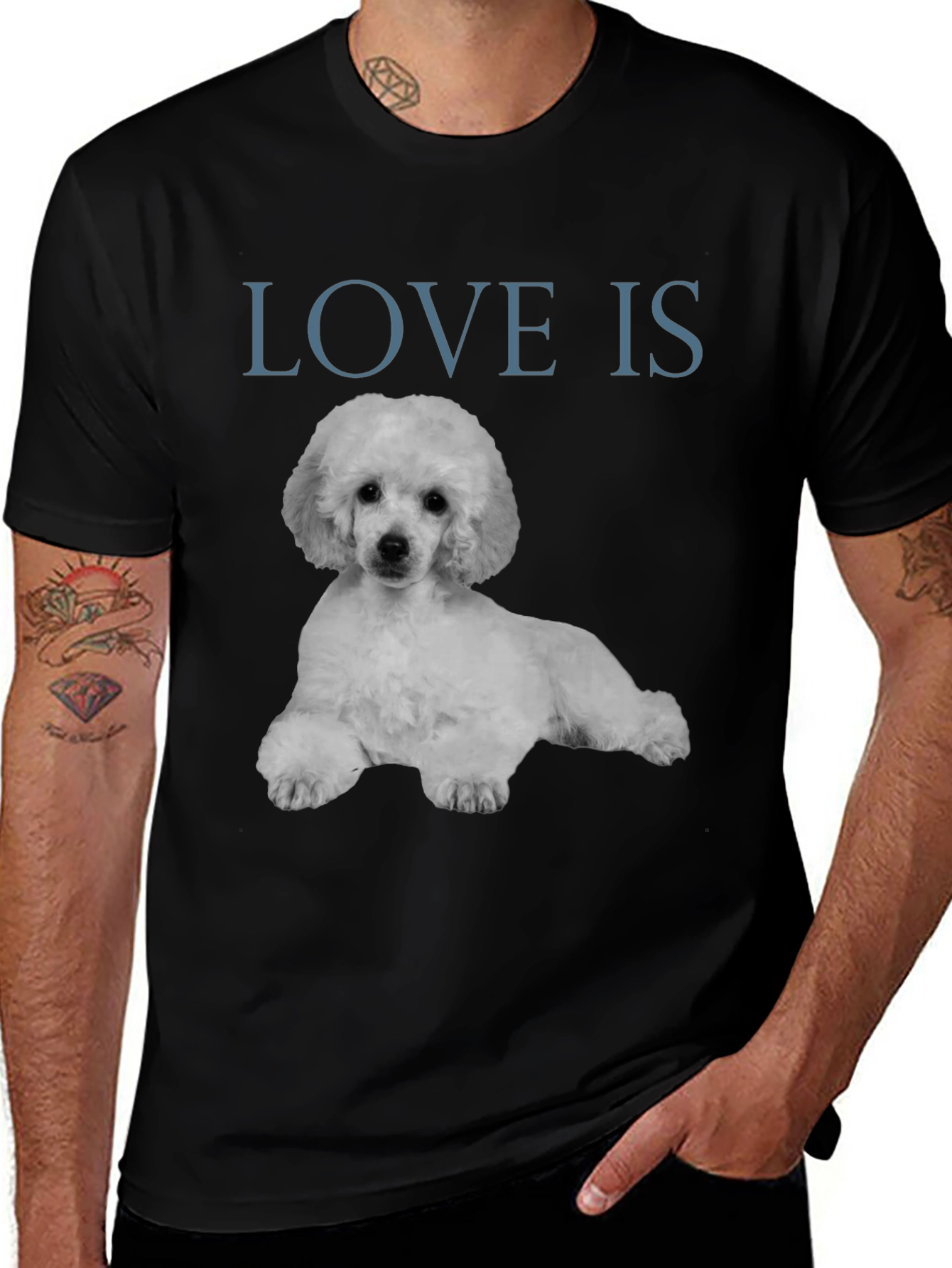 Love Is Poodle T-Shirt - Stylish Graphic Tee
