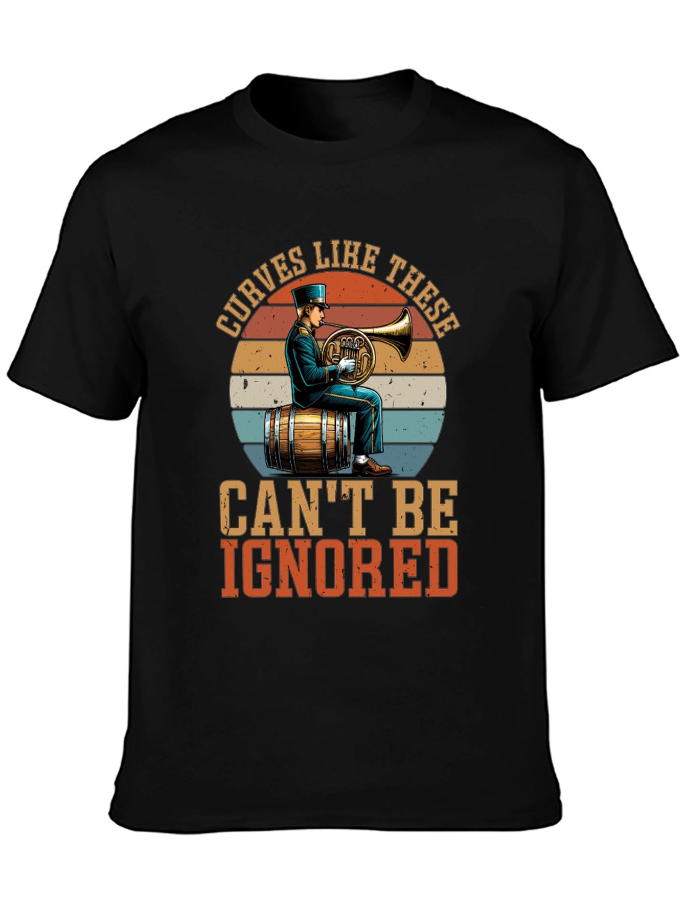 Curves Like These T-Shirt - Horn Player Design