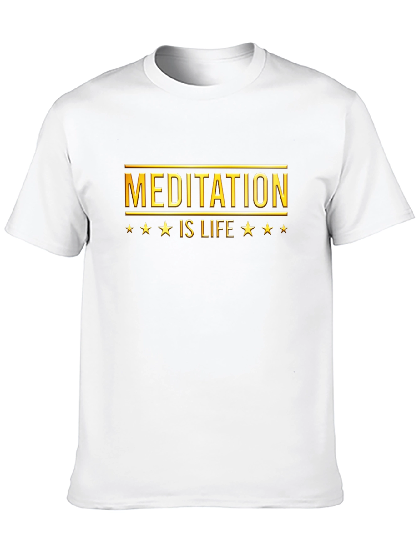 Meditation is Life T-Shirt - Unisex Black Tee