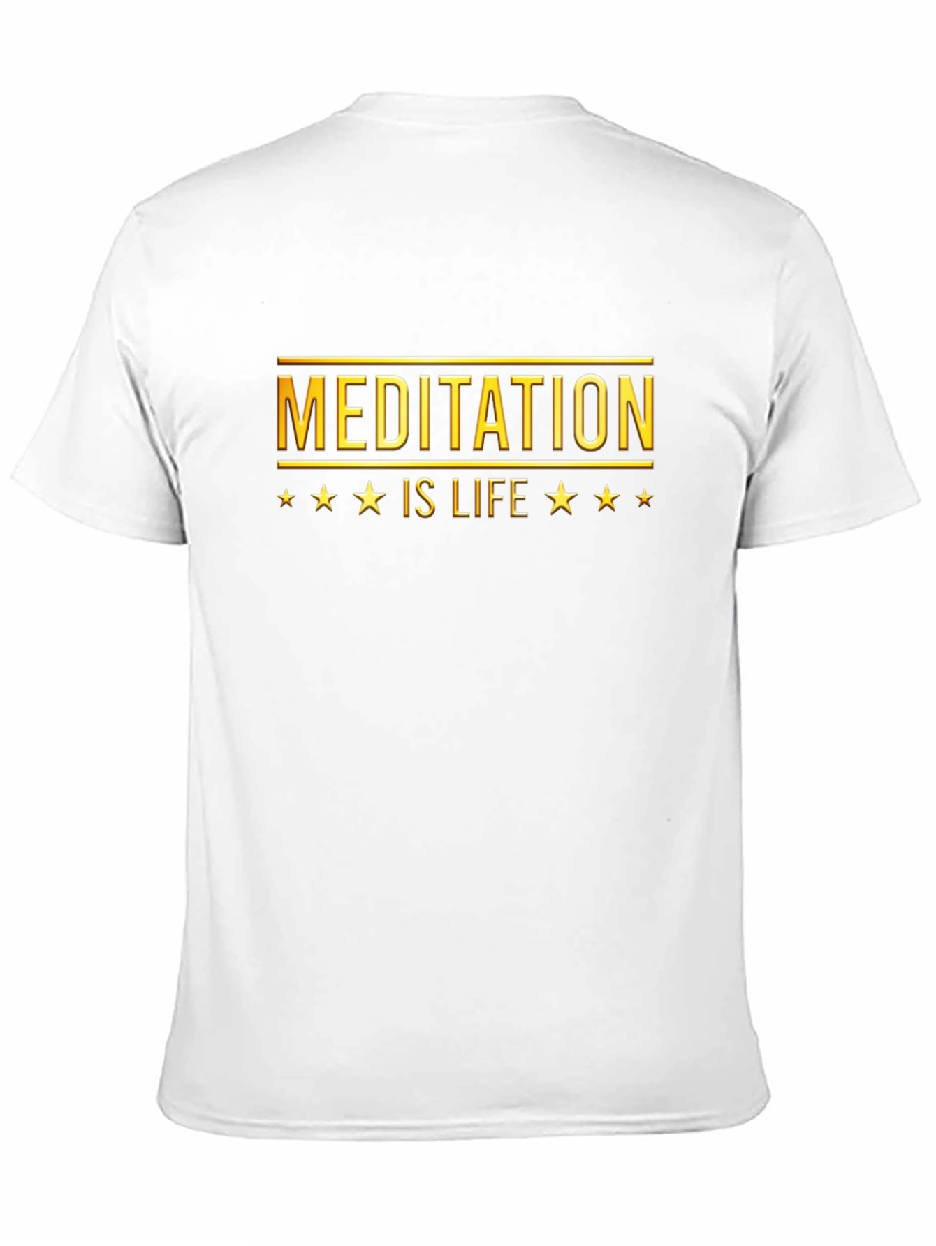 Meditation is Life T-Shirt - Unisex Black Tee