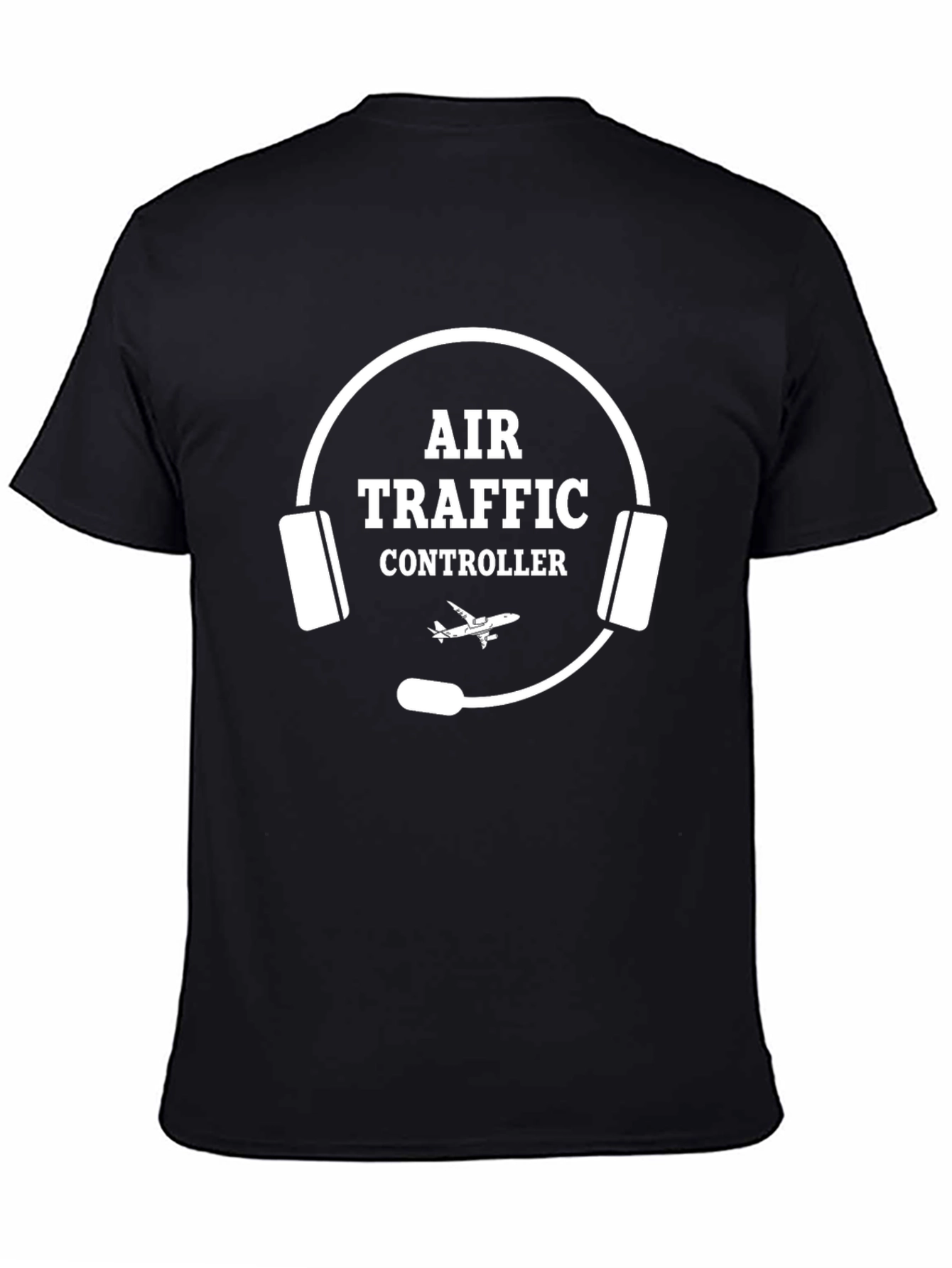 Air Traffic Controller Headset T-Shirt - Black