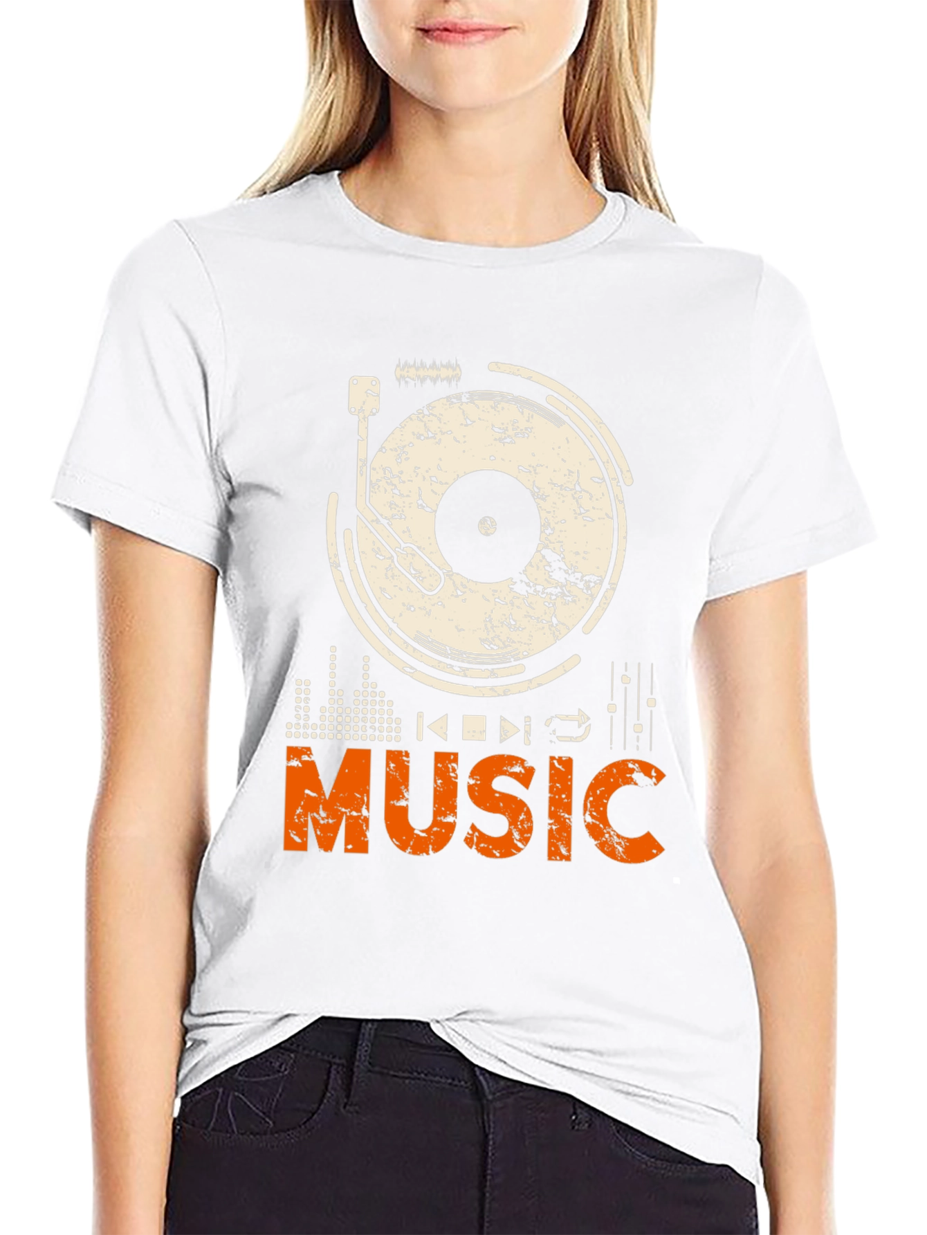 Music Graphic Print T-Shirt