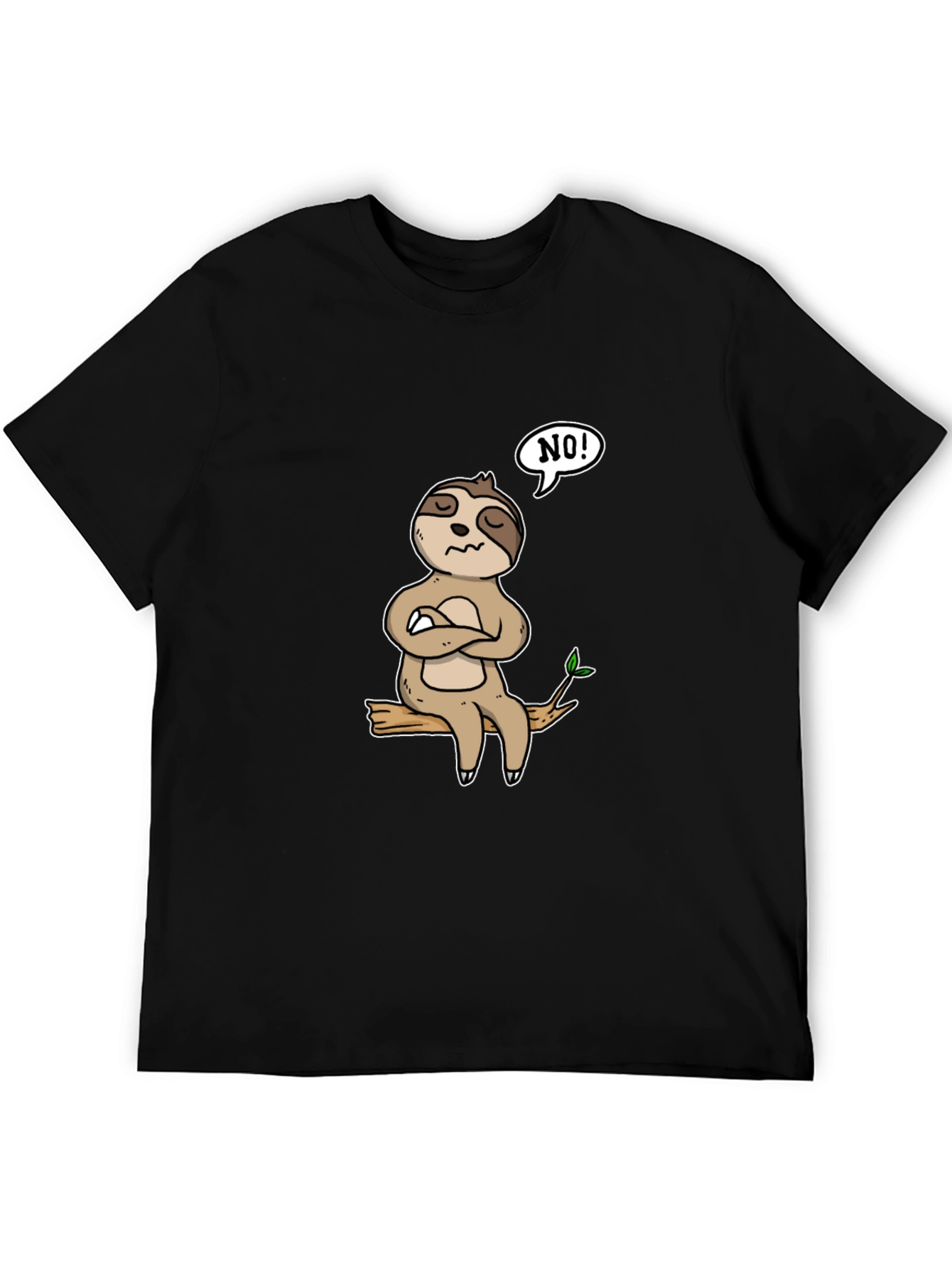 Sloth NO! Graphic T-Shirt - Relaxed Fit