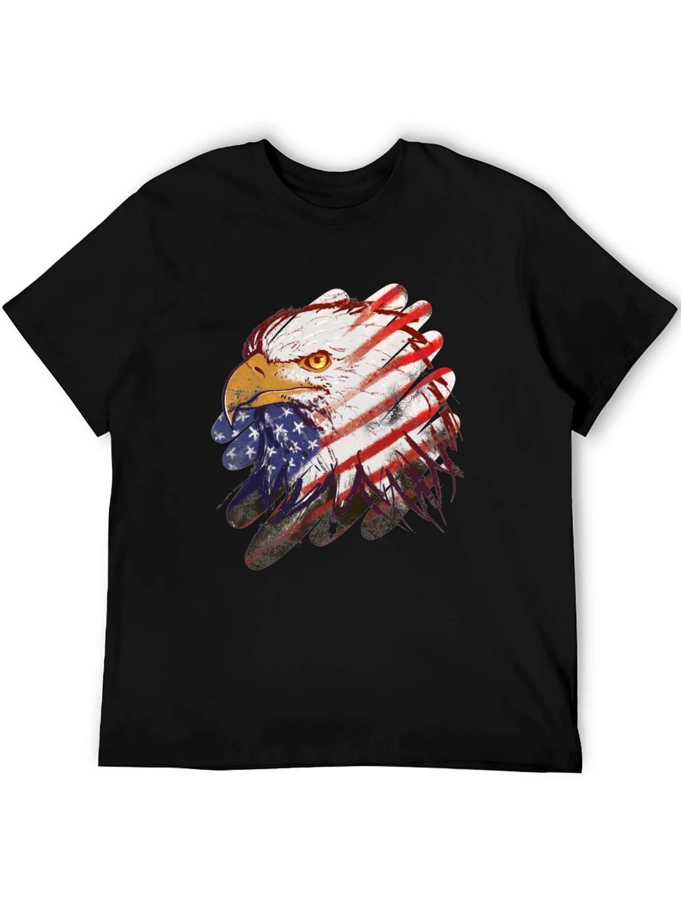 American Eagle Flag Graphic Tee - Patriotic Style