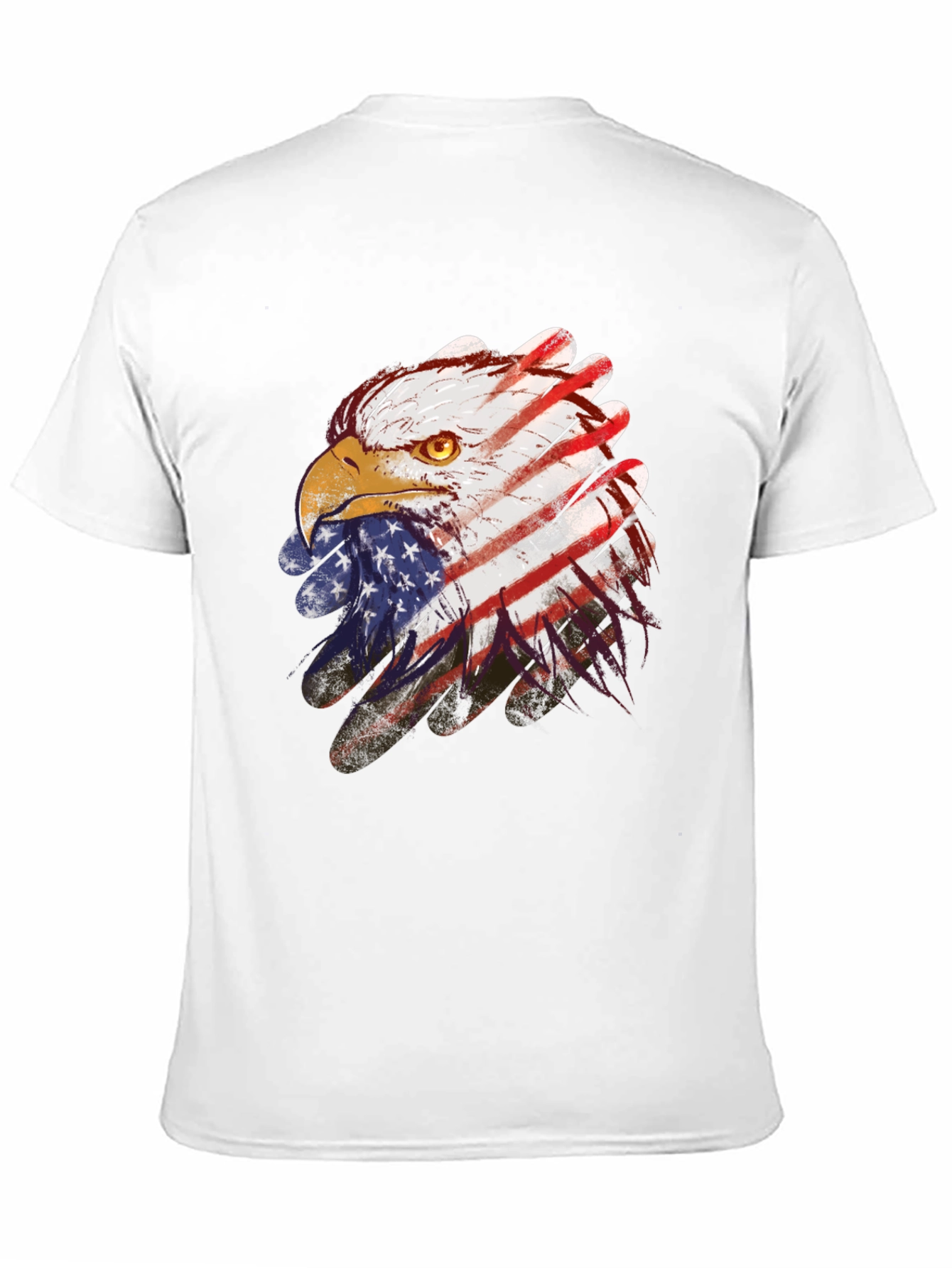 American Eagle Flag Graphic Tee - Patriotic Style