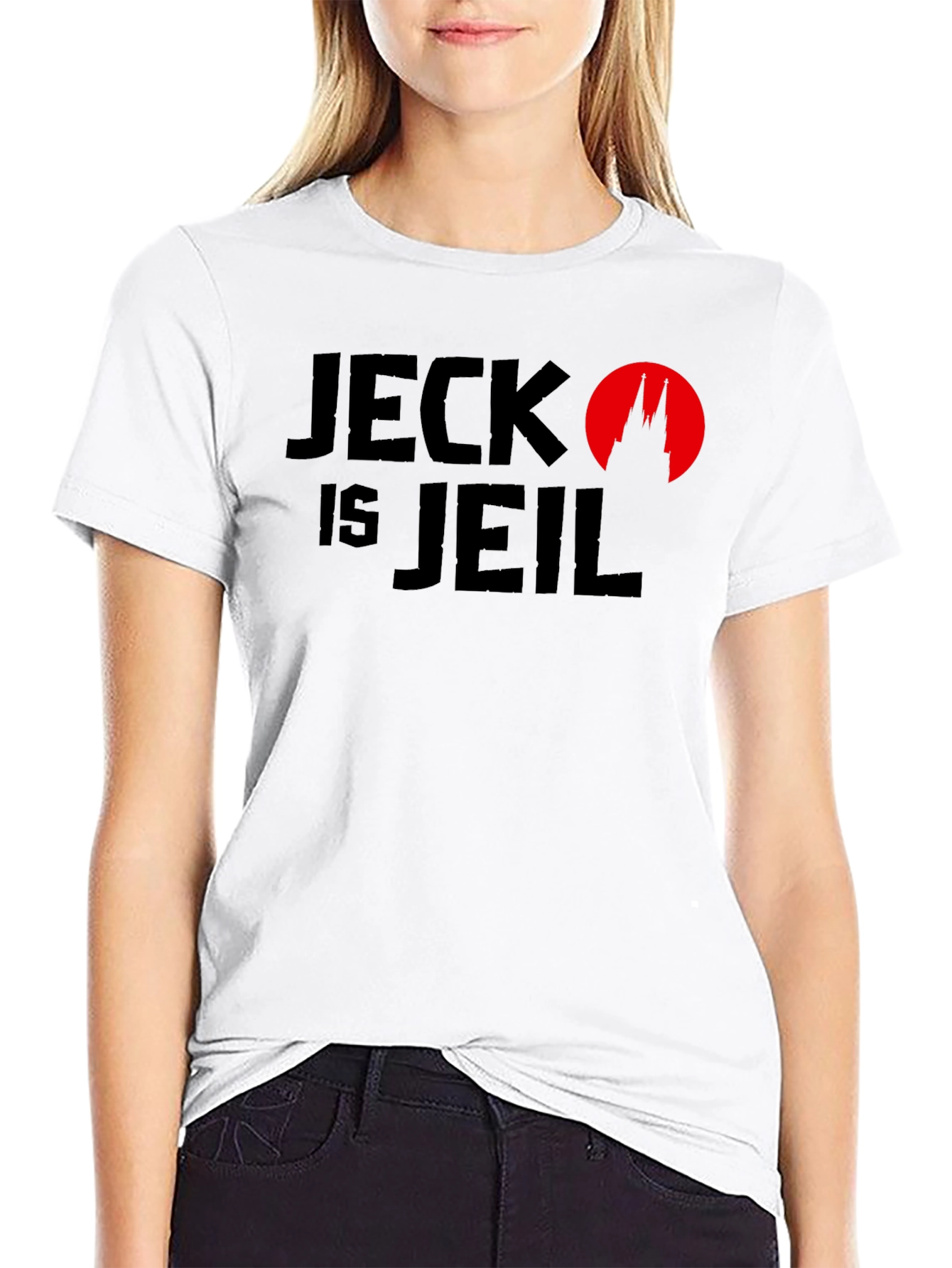 Jeck Is Jeil Black Graphic Tee