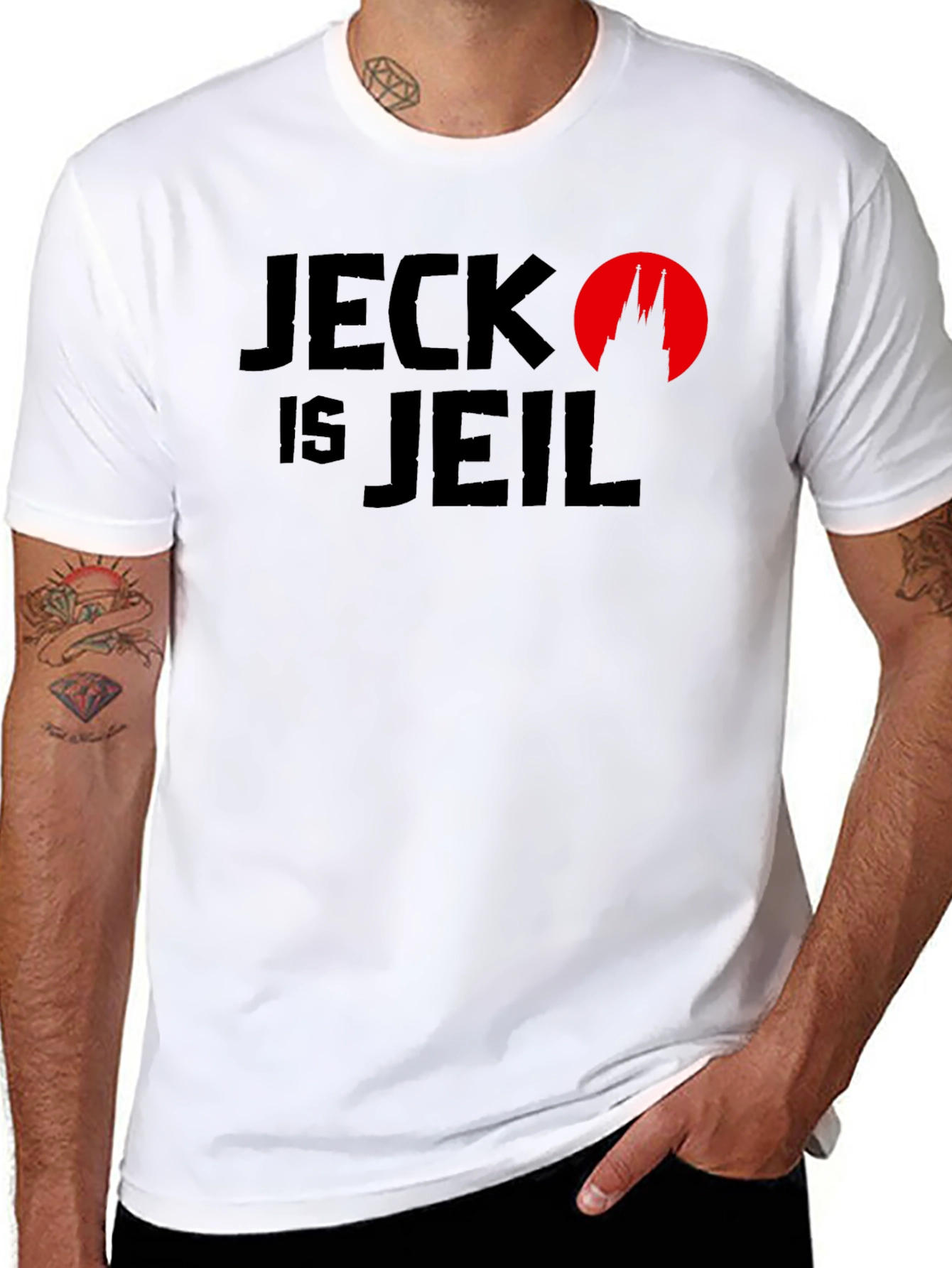 Jeck Is Jeil Black Graphic Tee