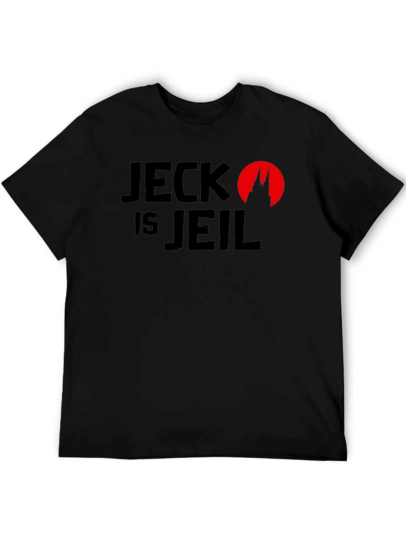 Jeck Is Jeil Black Graphic Tee