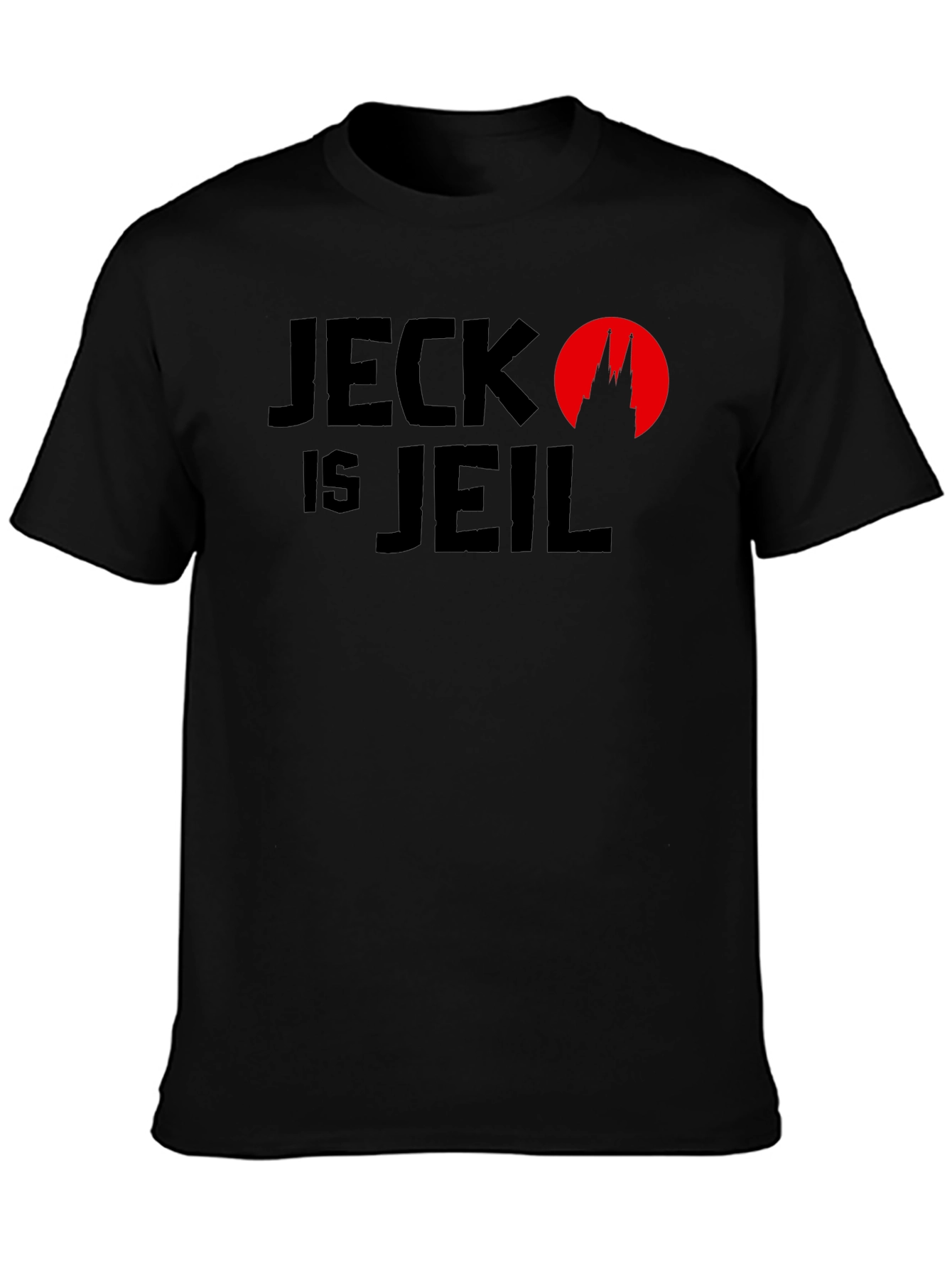 Jeck Is Jeil Black Graphic Tee