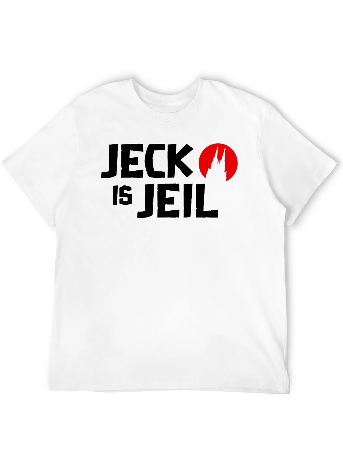 Jeck Is Jeil Black Graphic Tee